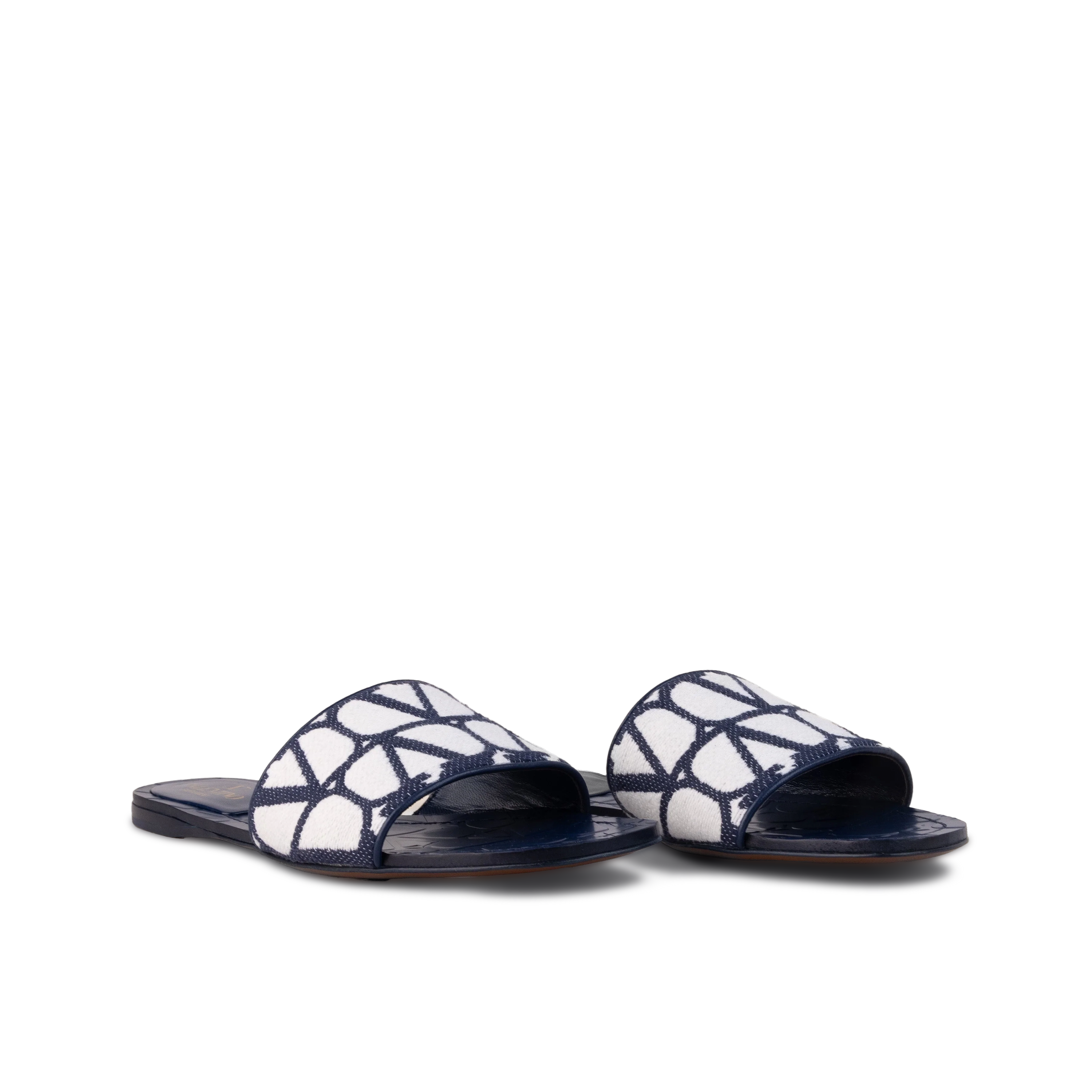 Sandalias Blancas Valentino Blue Vlogo