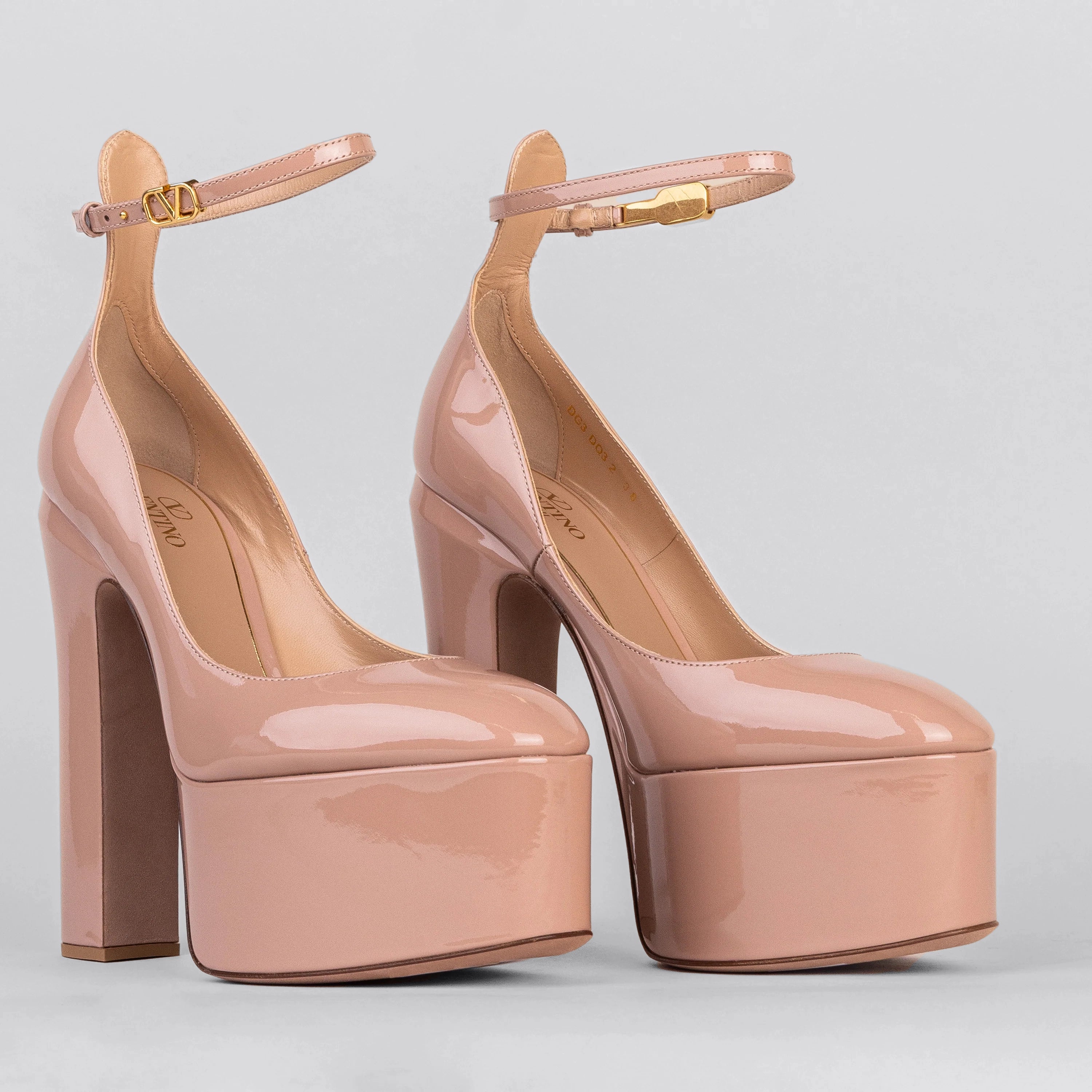 Tacones Rose Cannelle Valentino Tan-Go 155 mm