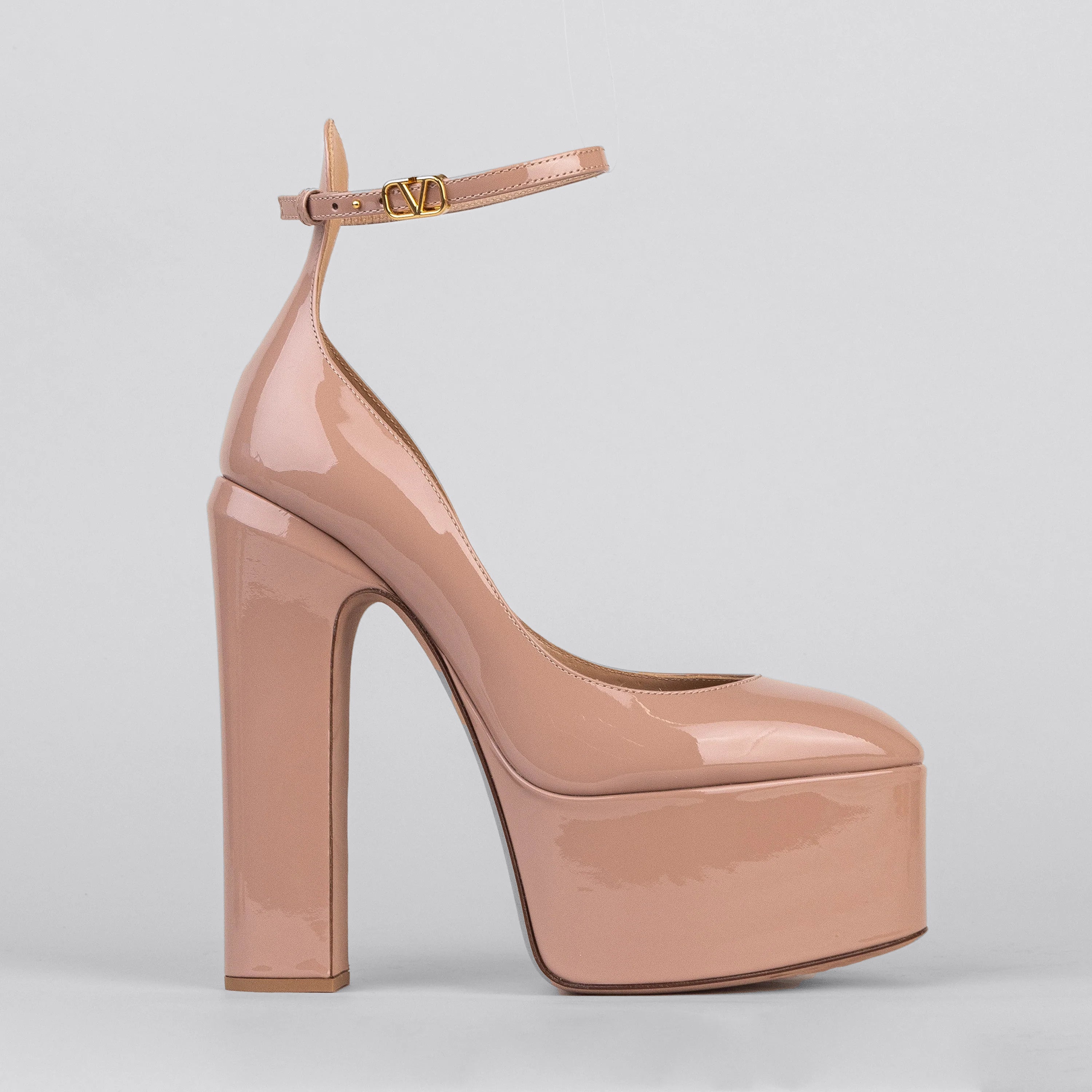 Tacones Rose Cannelle Valentino Tan-Go 155 mm