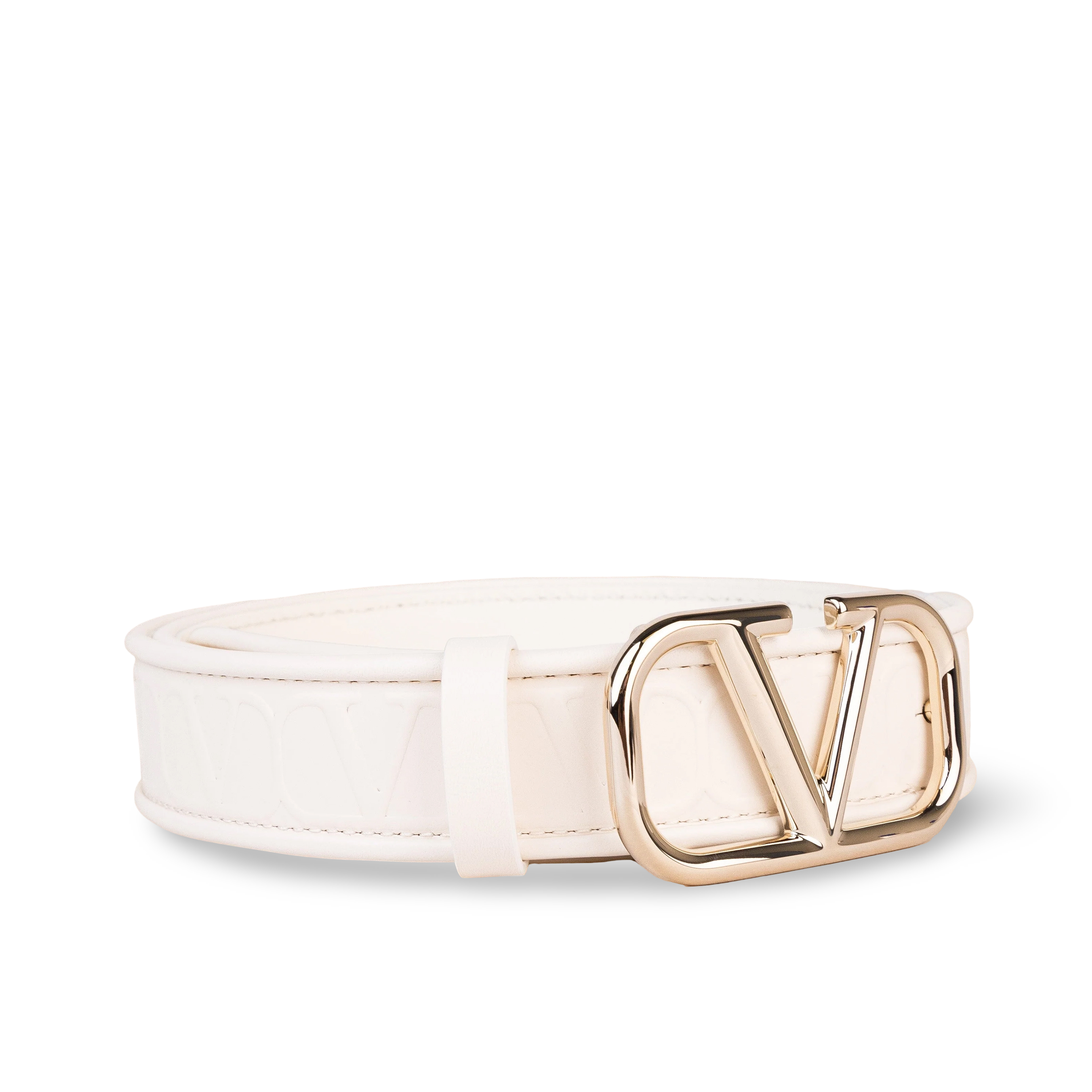 Cinturón Blanco Valentino Vlogo