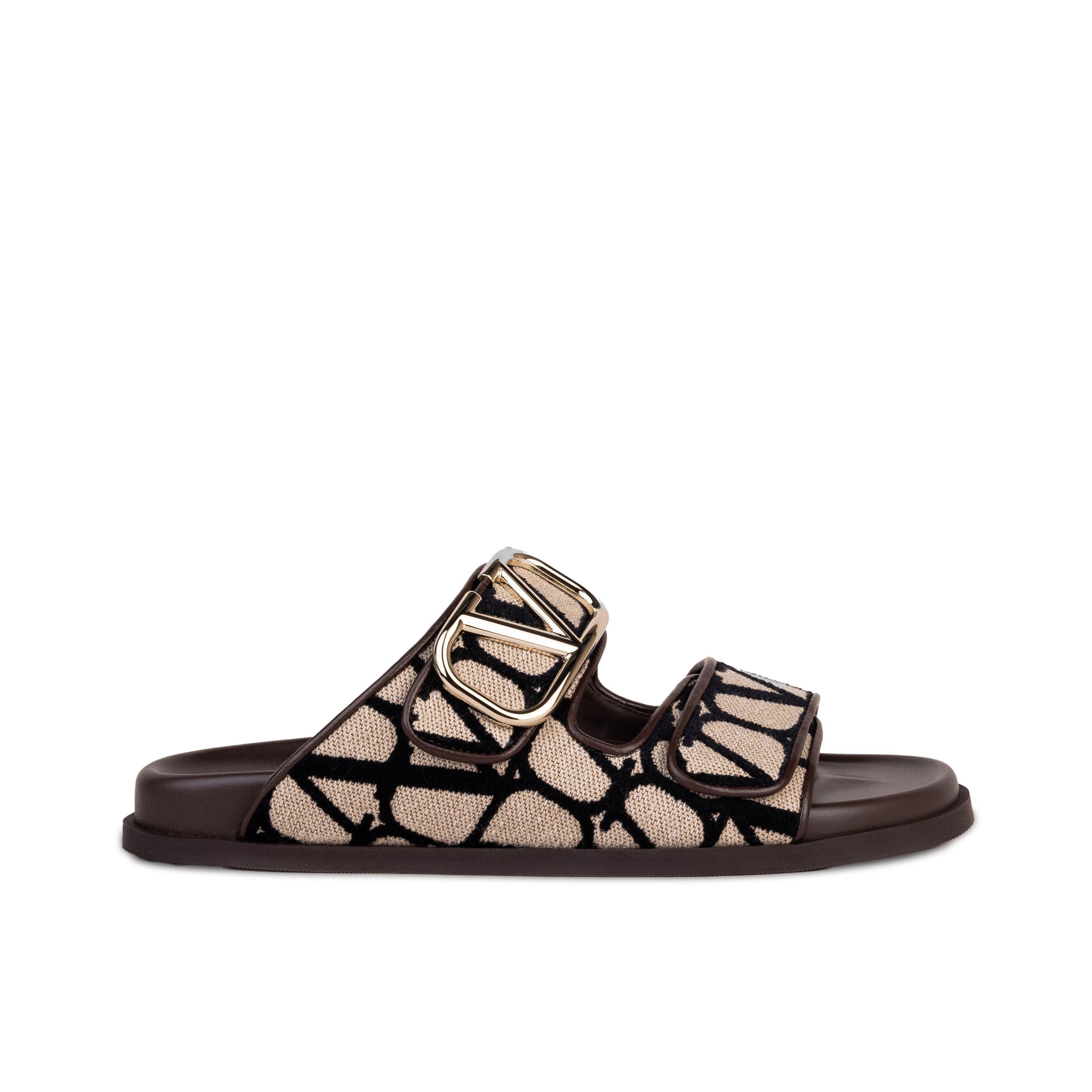 Sandalias Beige Valentino Café Toile