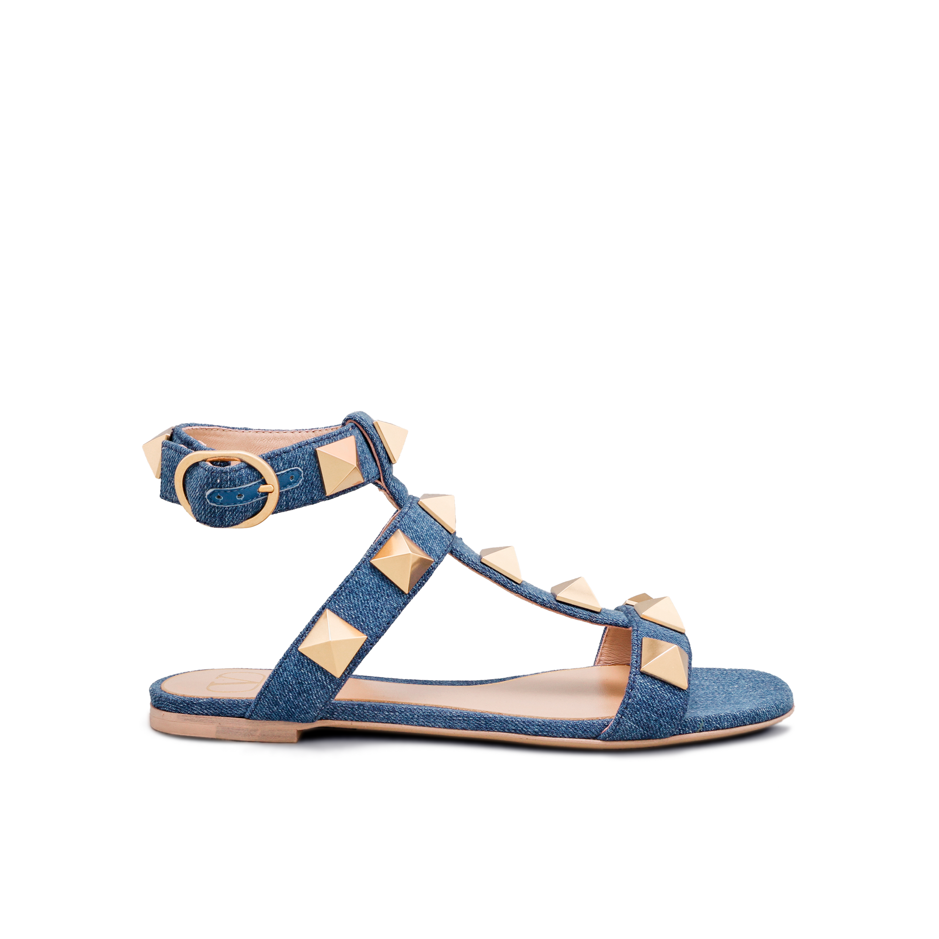 Sandalias Denim Valentino Roman Stud