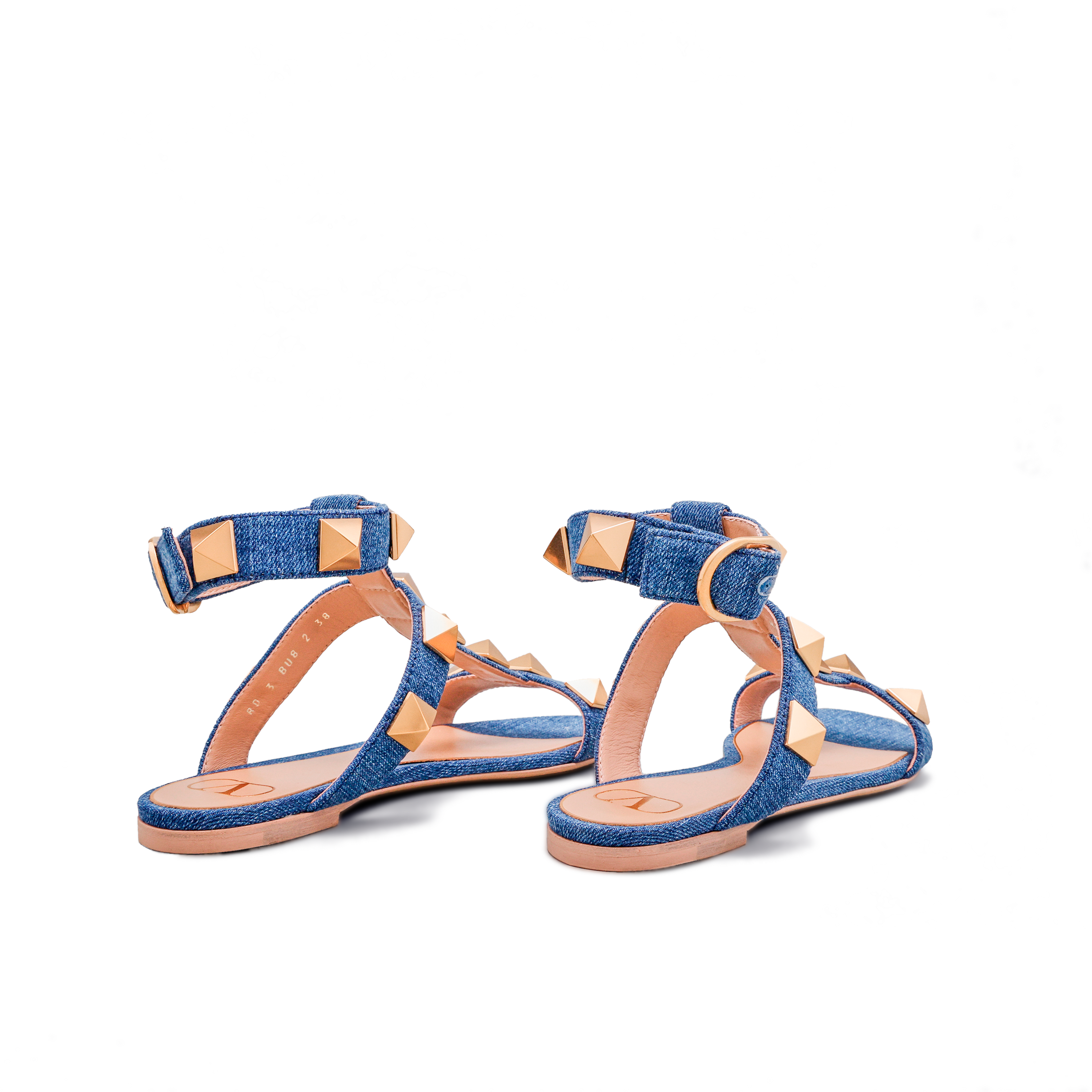 Sandalias Denim Valentino Roman Stud