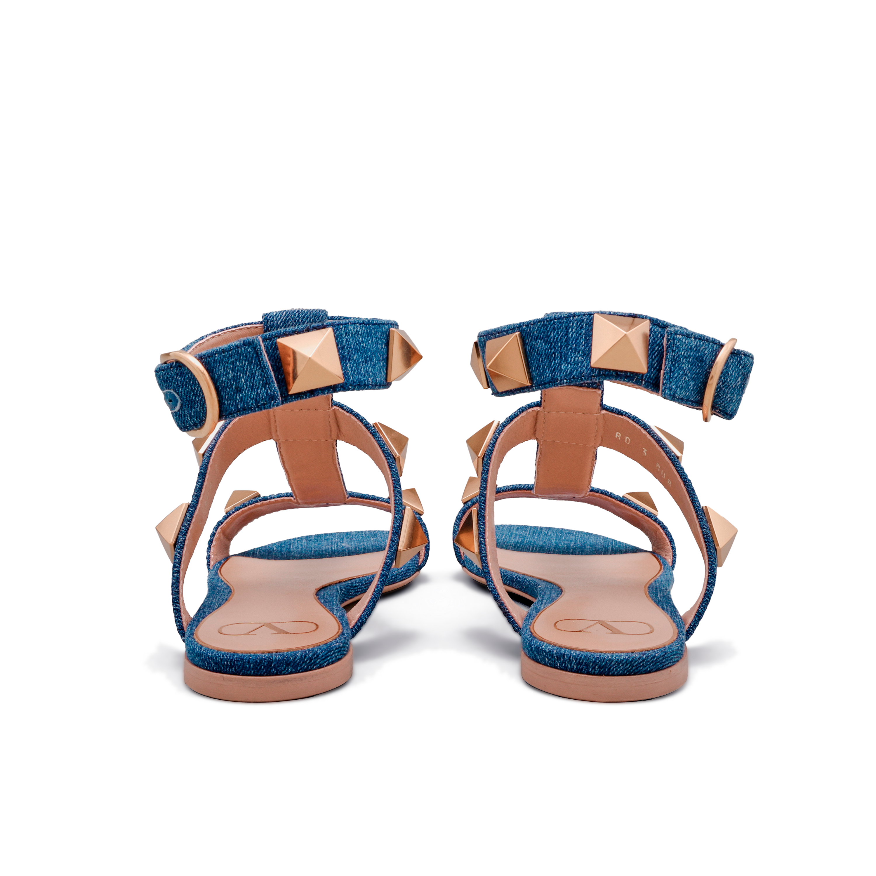 Sandalias Denim Valentino Roman Stud