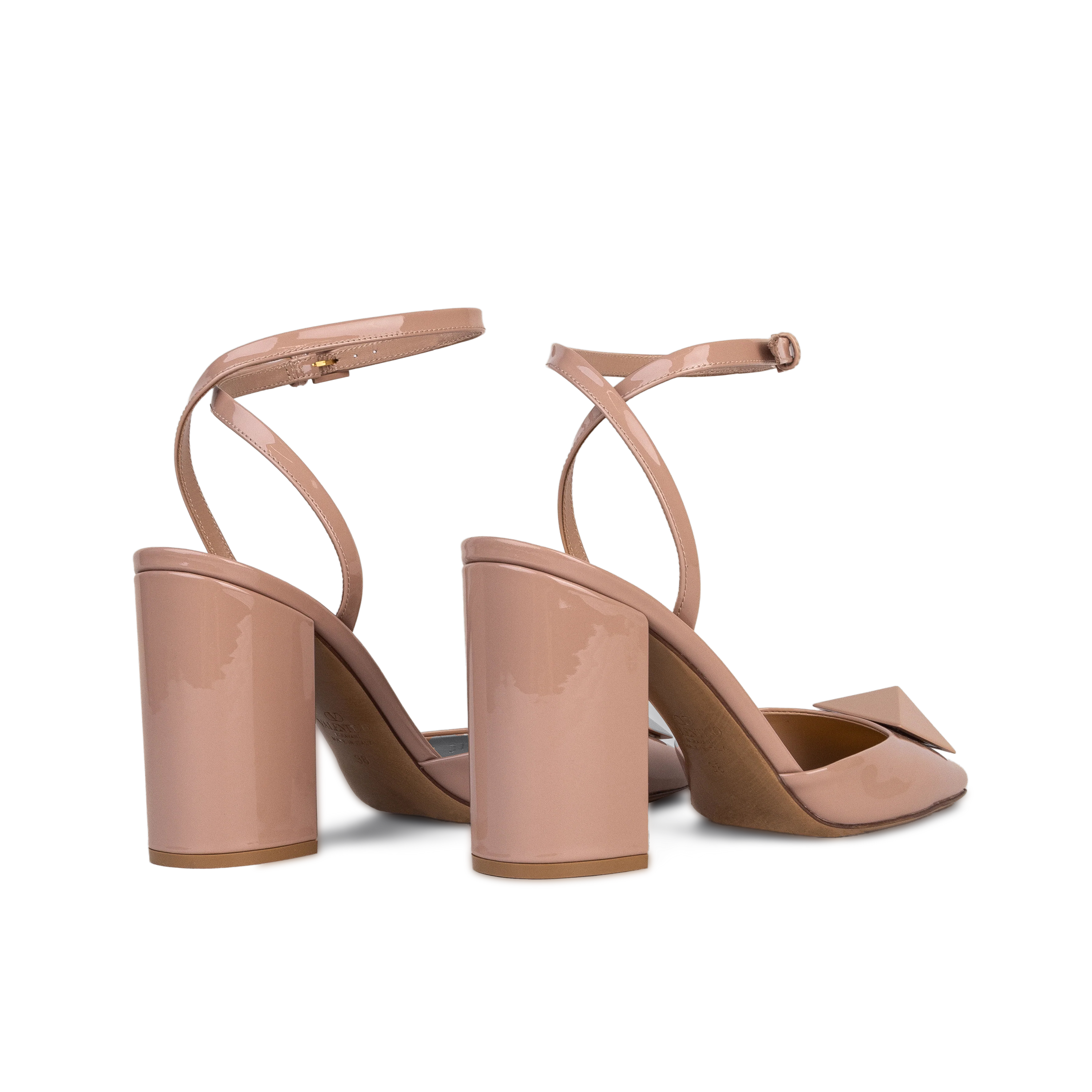 Sandalias de Tacón Rose Cannelle Valentino One Stud 90 mm