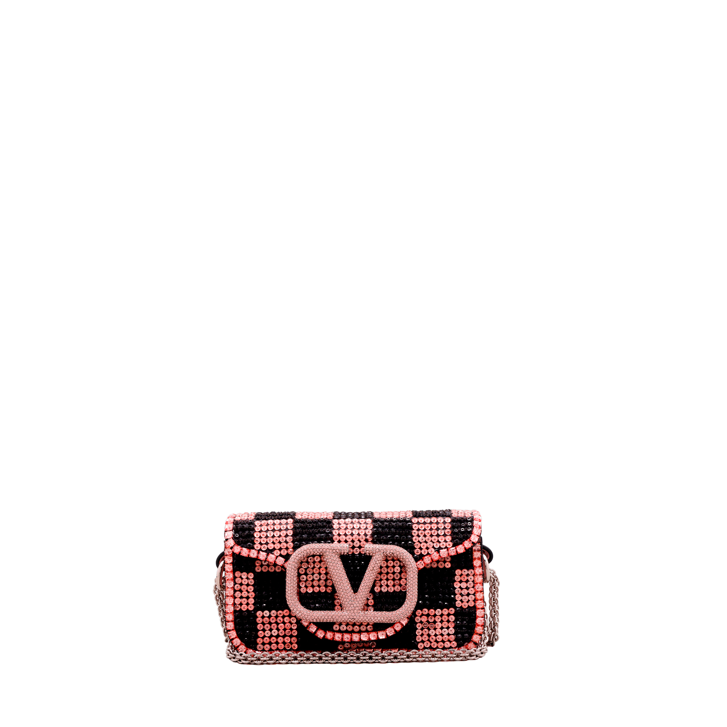 Cartera Rosada Valentino Crystal Rhinestones