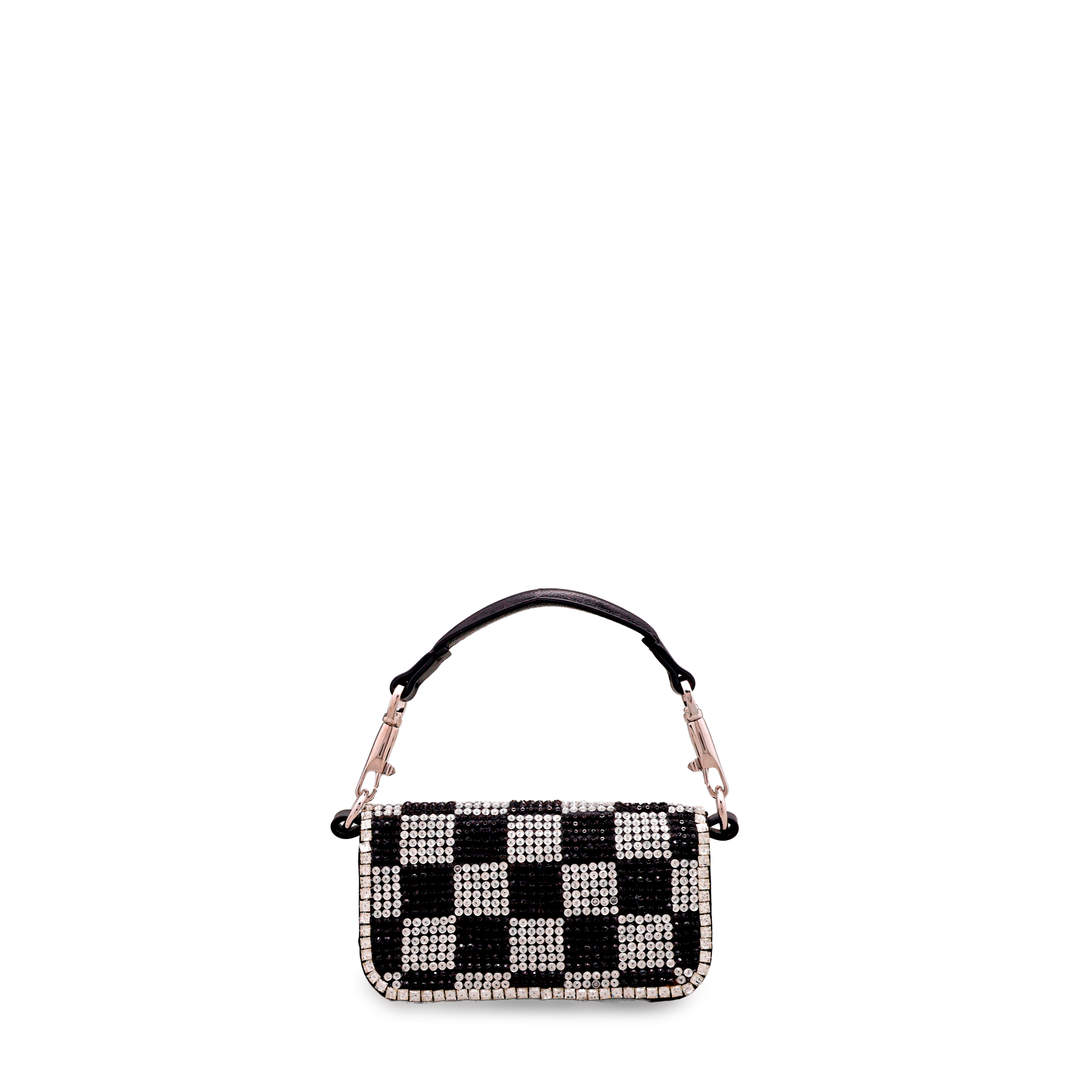 Cartera Negra Valentino Crystal Rhinestones