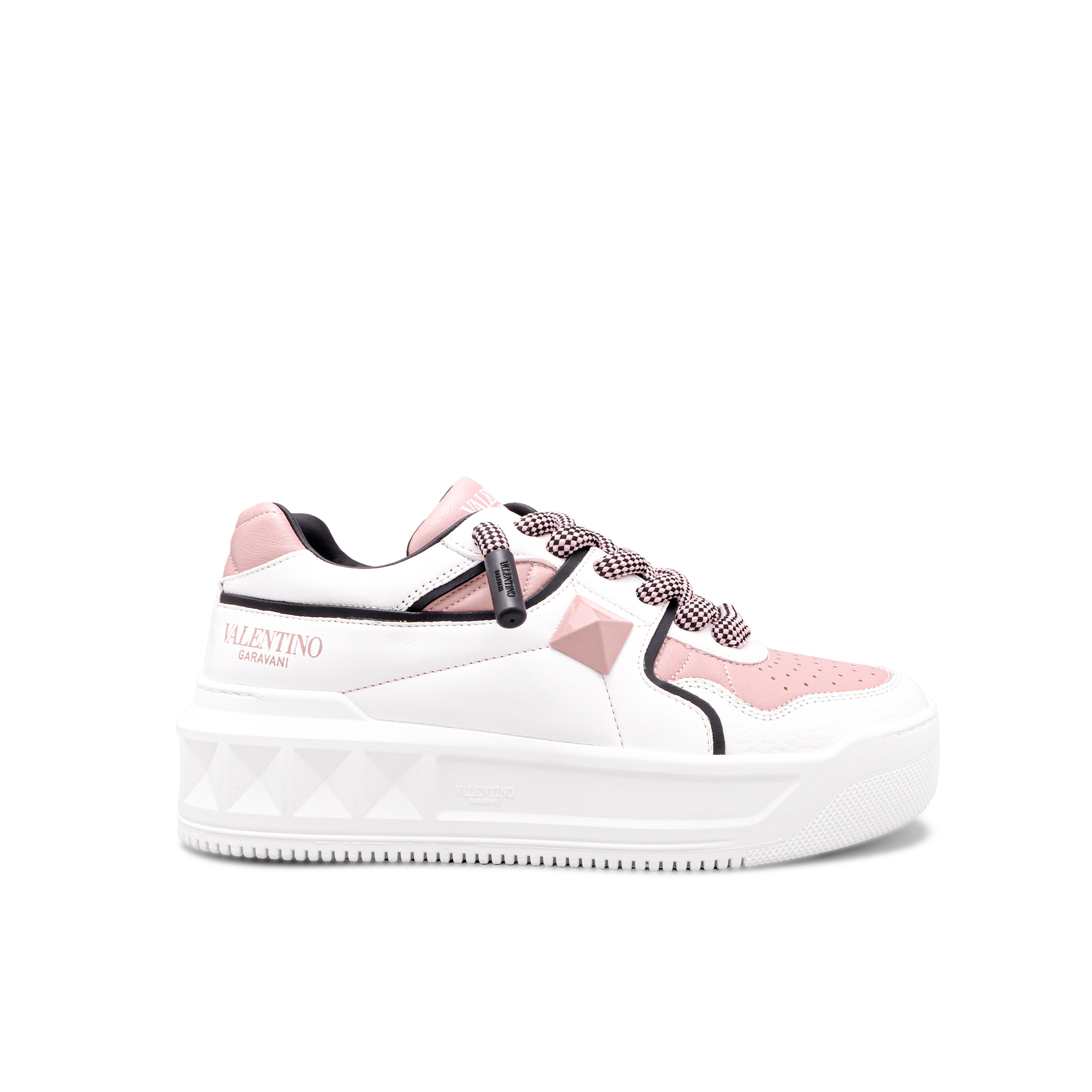 Sneakers Blancos Rosado Valentino One Stud