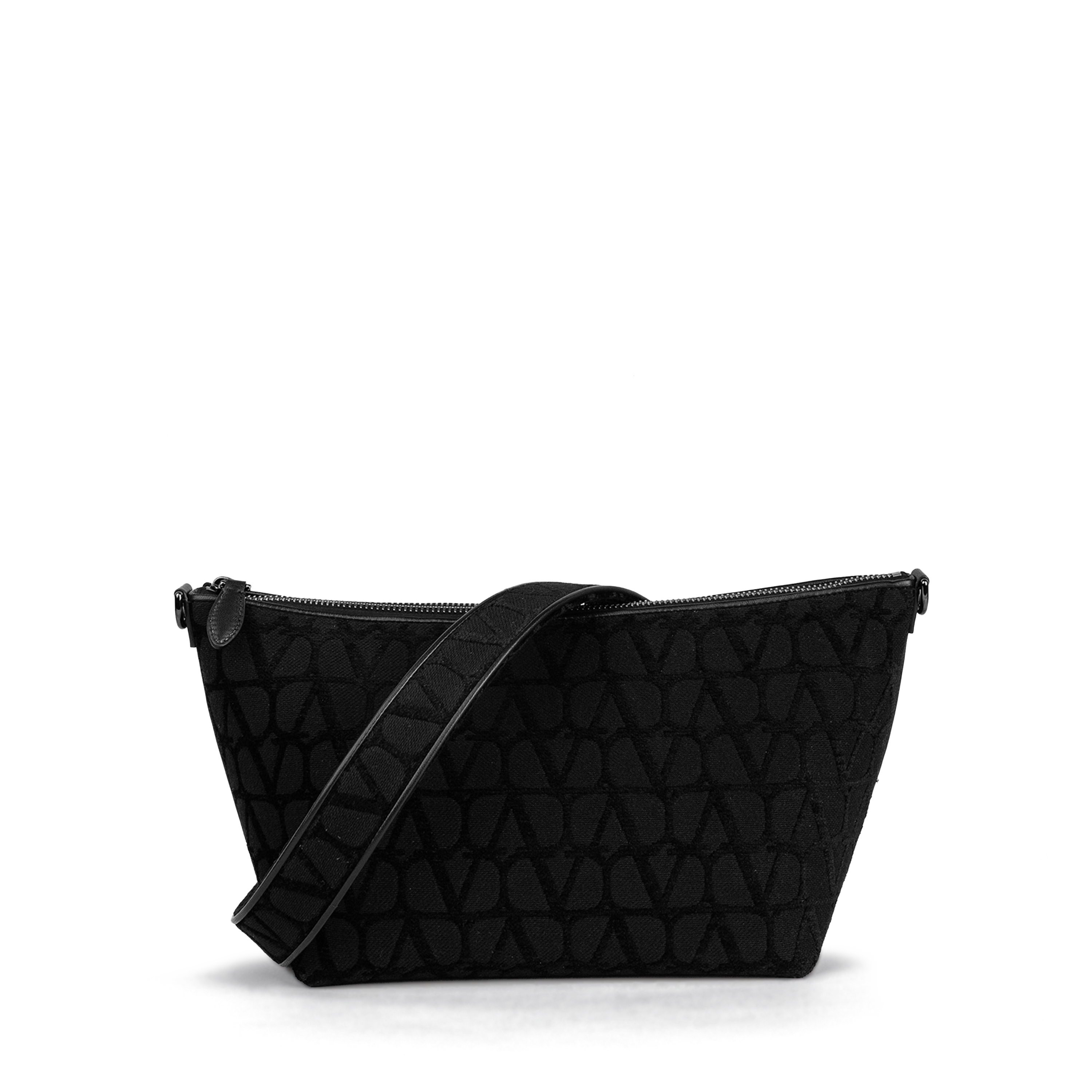 Bolso Negro Valentino Gris Iconographe Toile