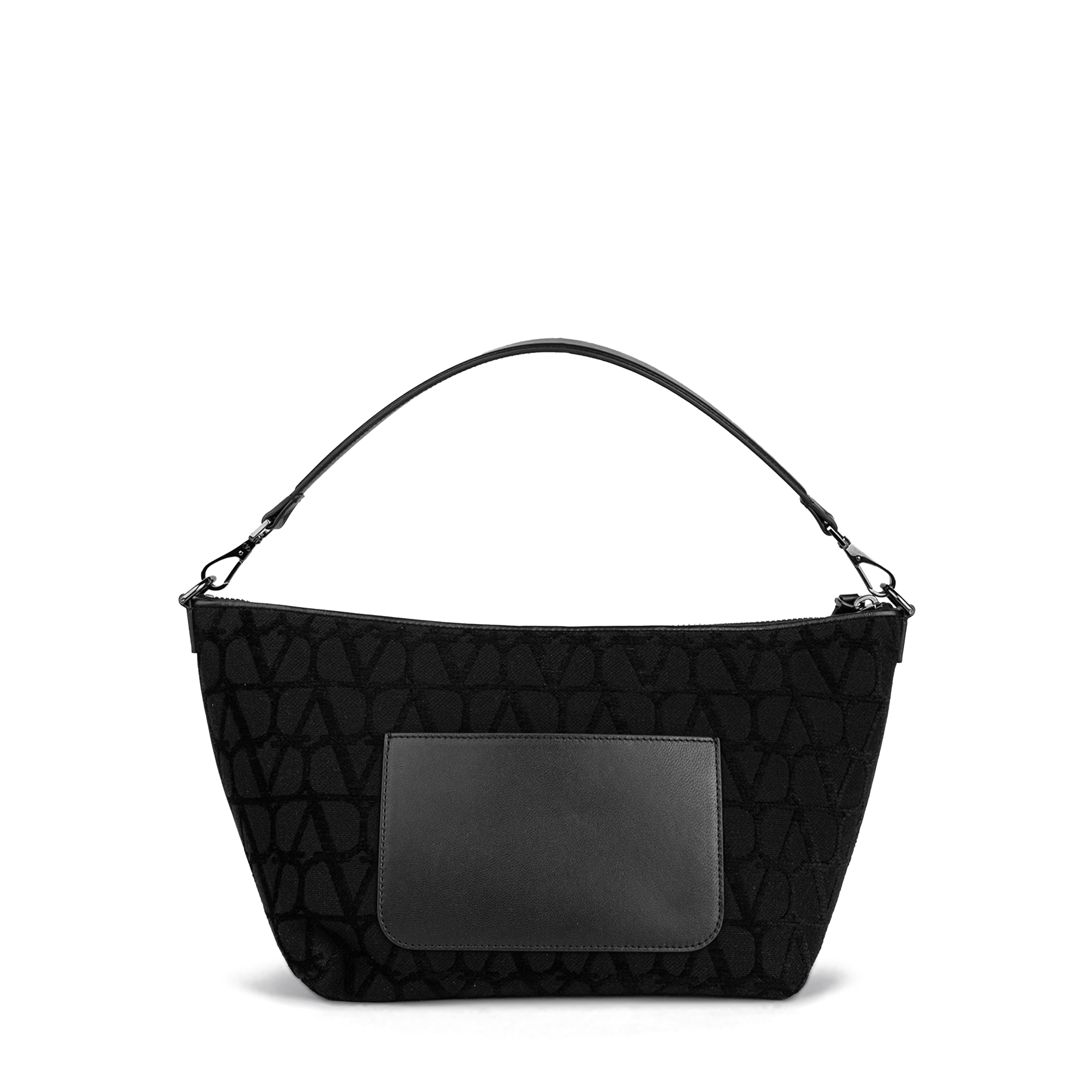 Bolso Negro Valentino Gris Iconographe Toile