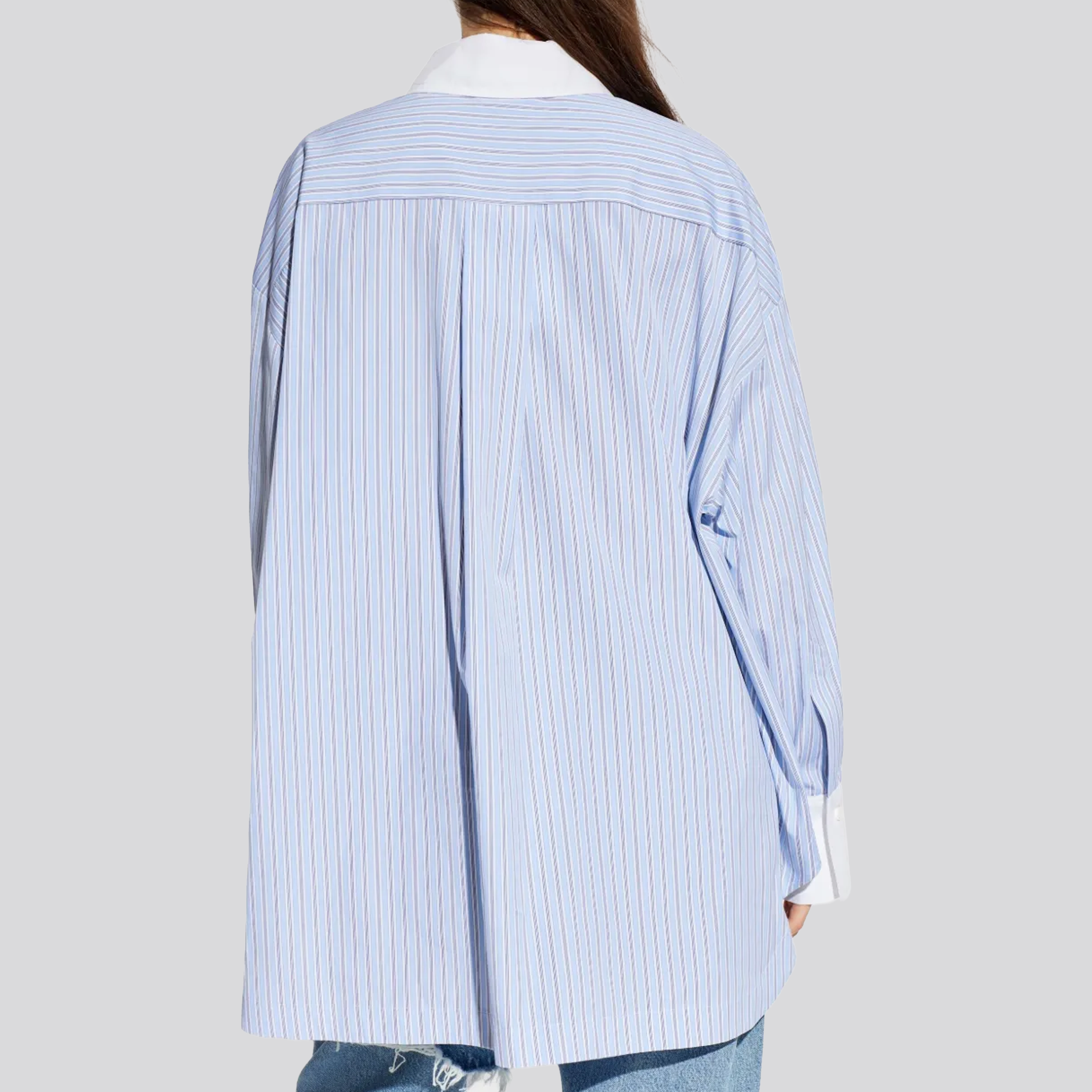 Camisa Celeste The Attico Stripes