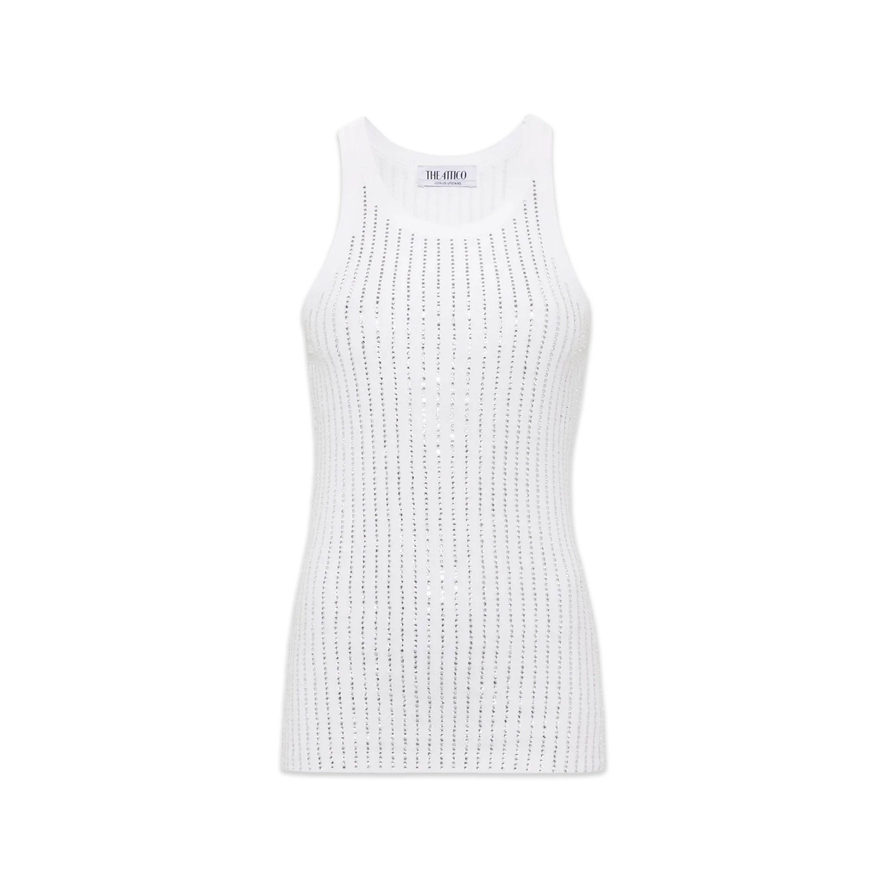 Top Blanco The Attico Crystals Thermostrass