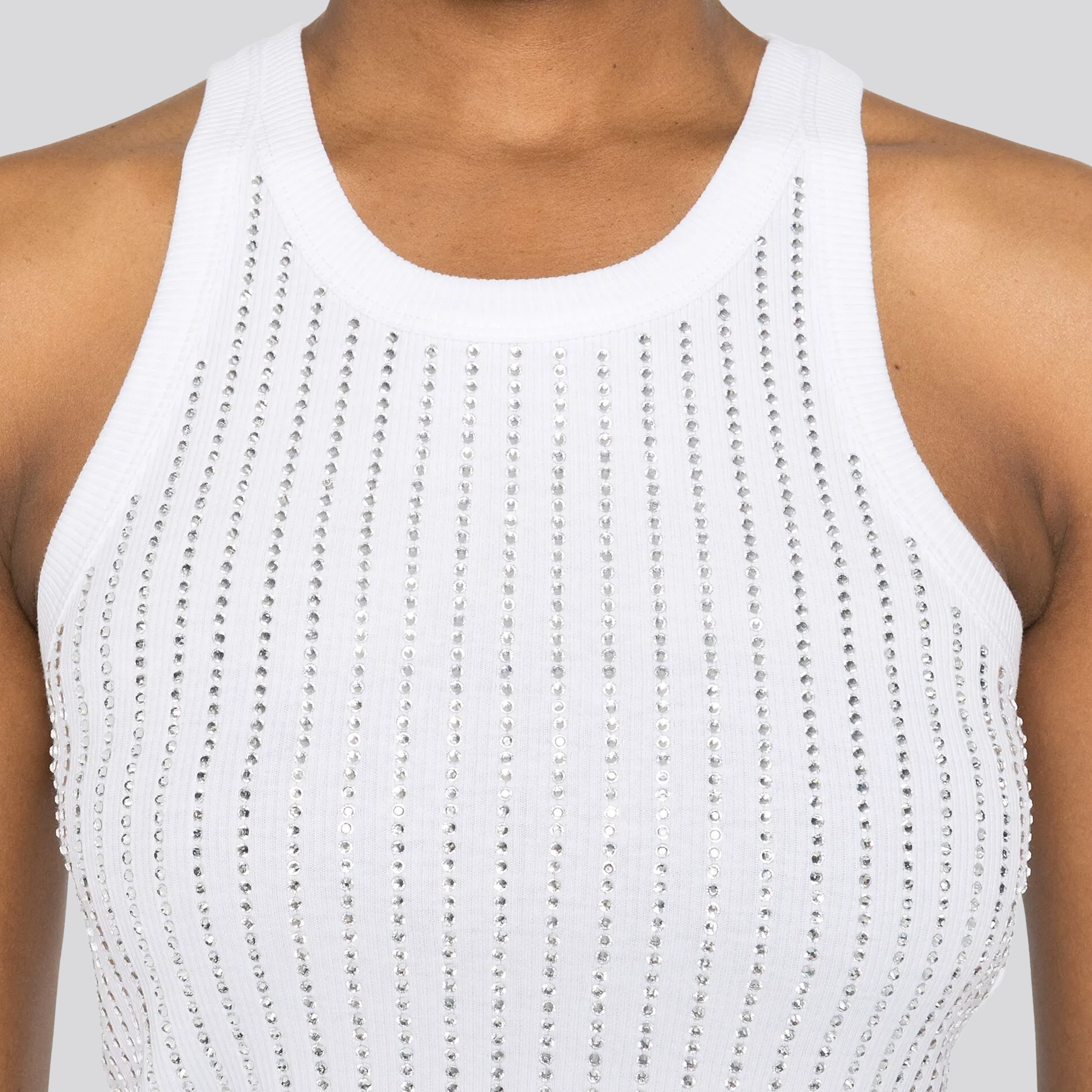 Top Blanco The Attico Crystals Thermostrass