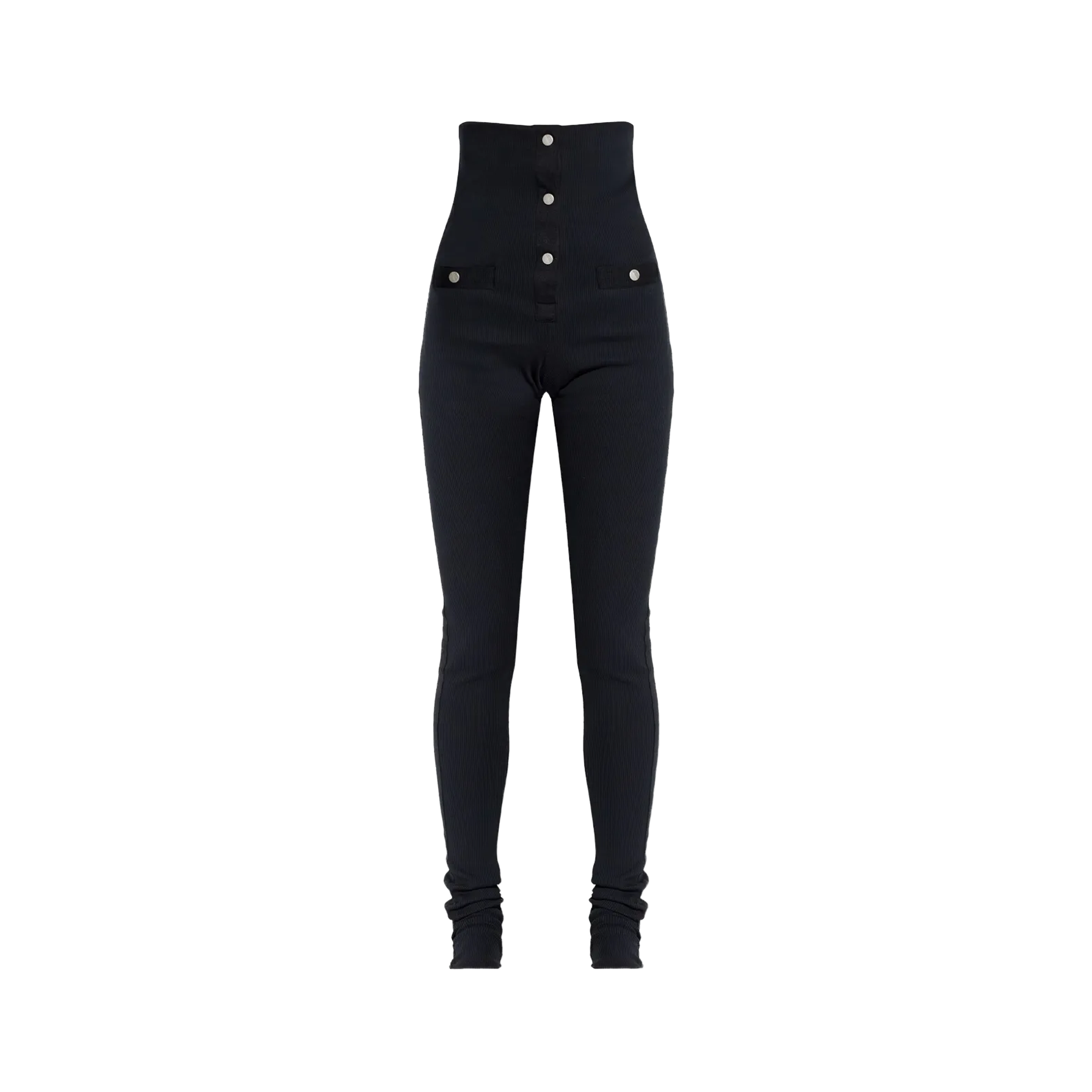Legging Negro The Attico Rib