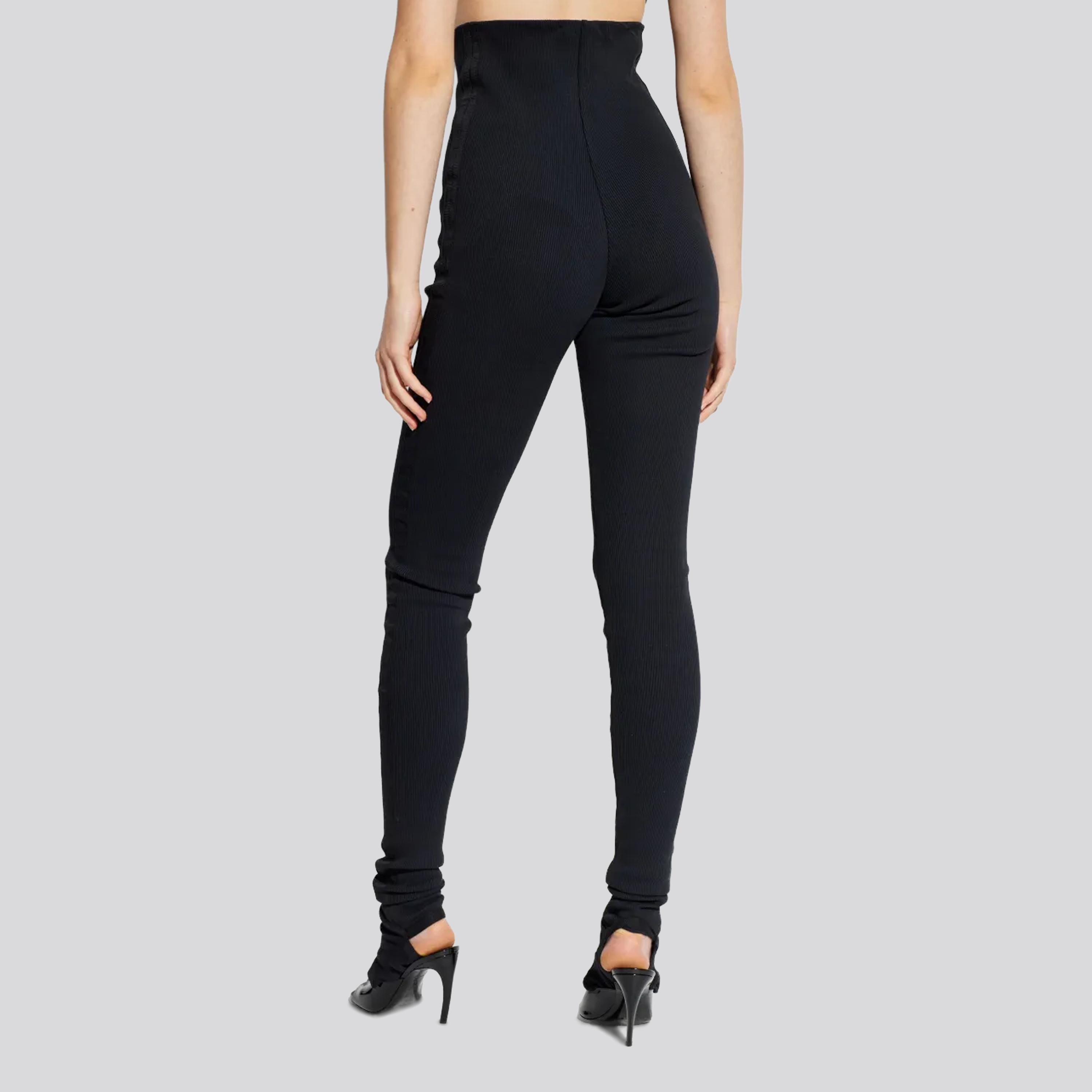 Legging Negro The Attico Rib