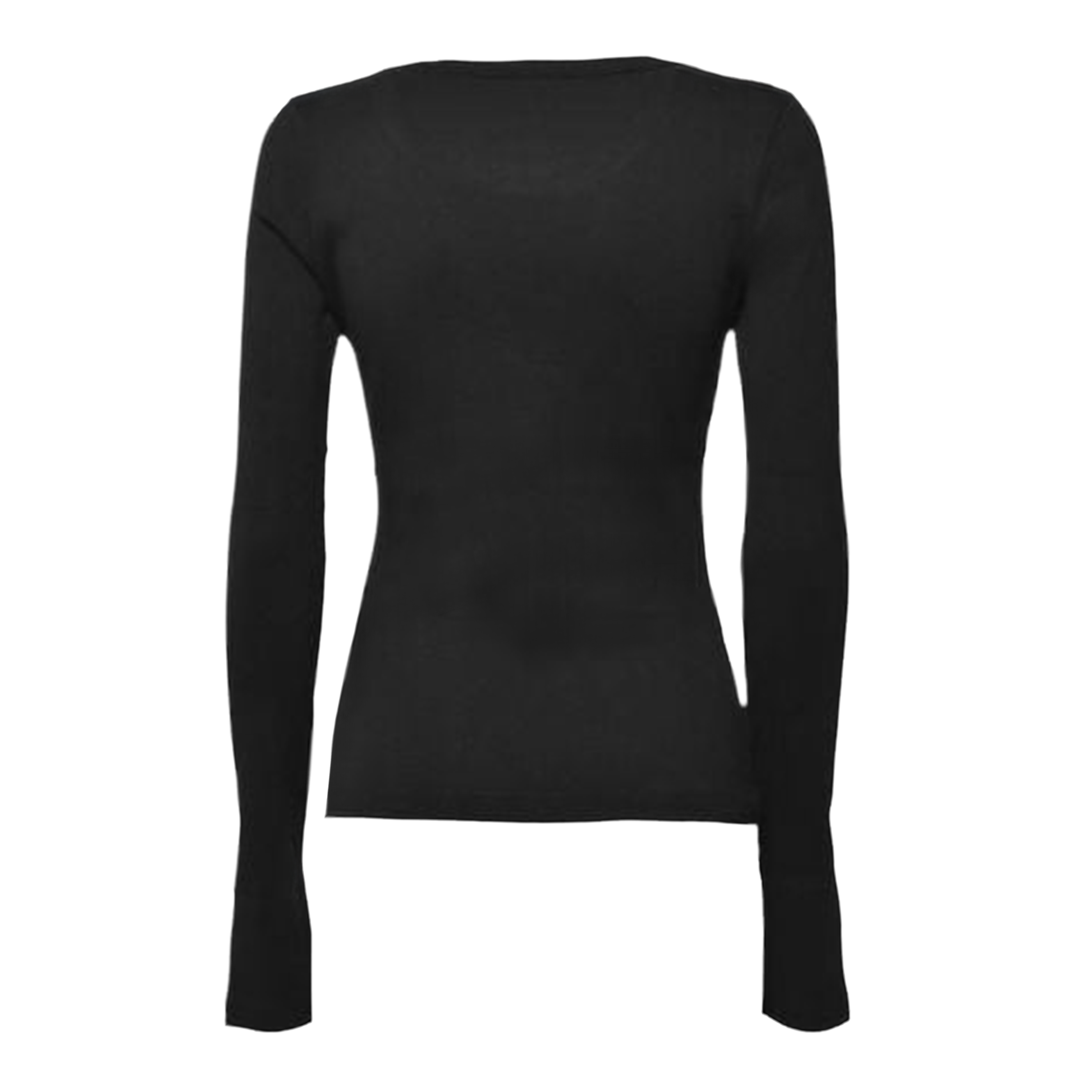 Top Negro Dsquared2 Mini Leaf Long Sleeves