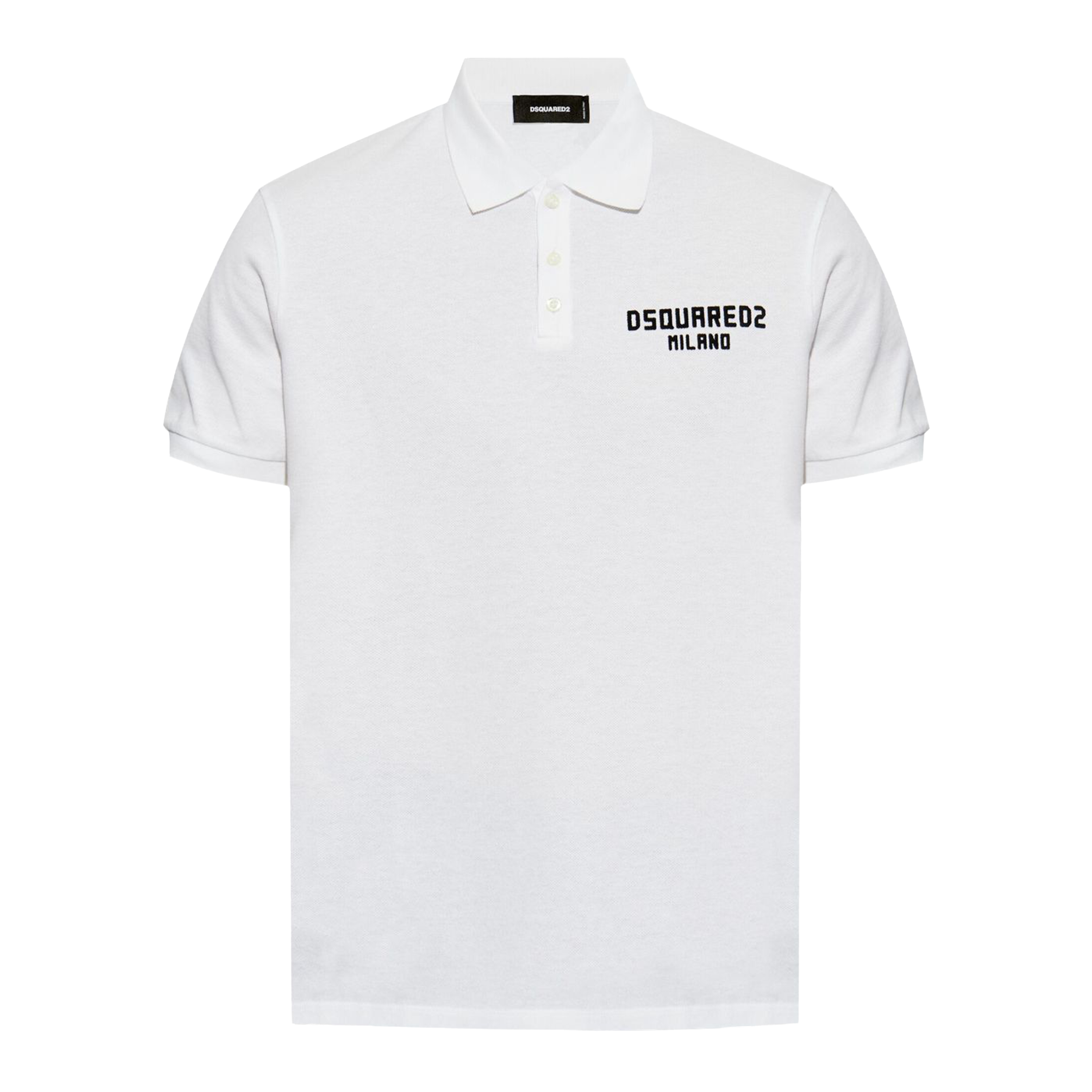Camiseta Tipo Polo Blanca Dsquared2 Milano