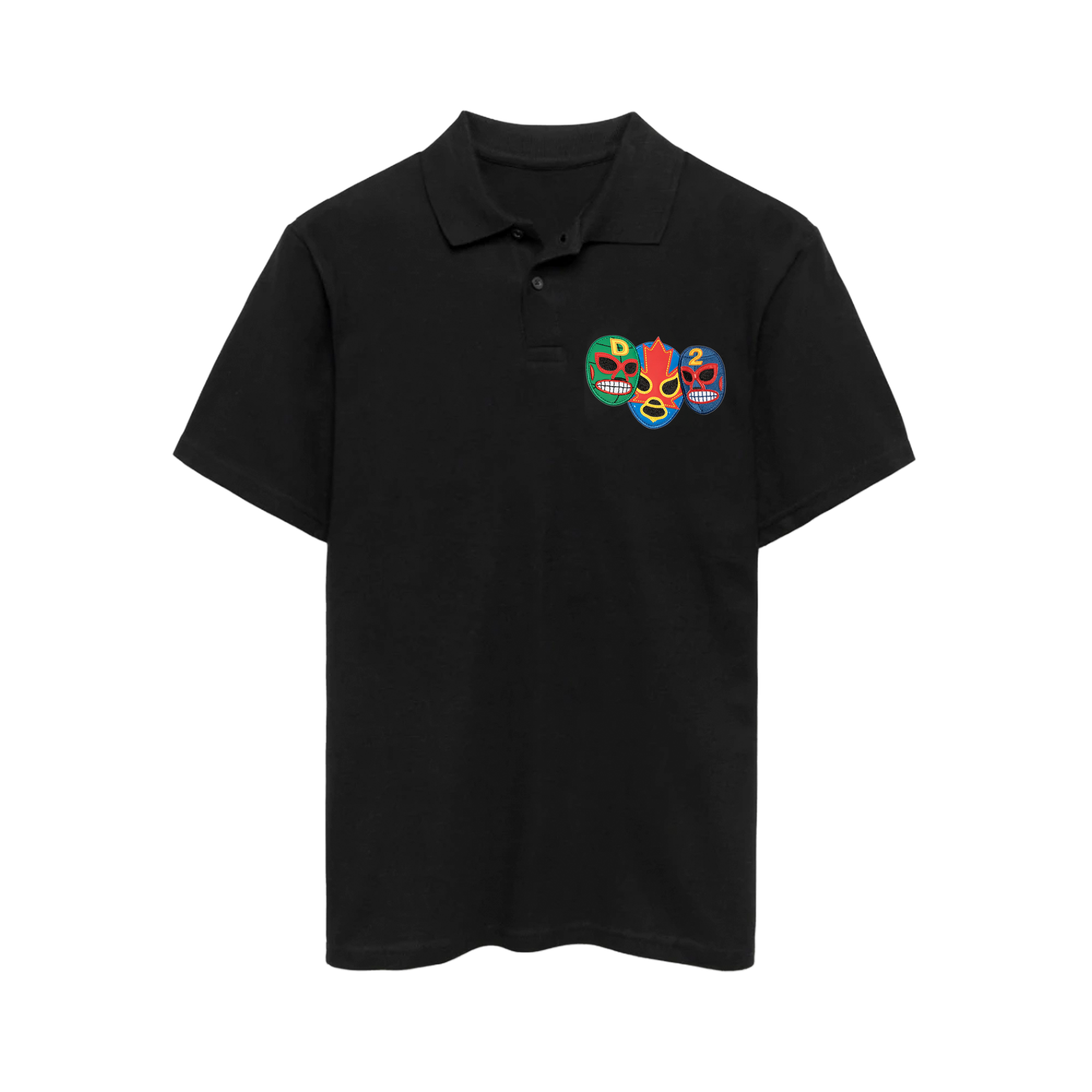 Camiseta Tipo Polo Negra Dsquared2 Patch