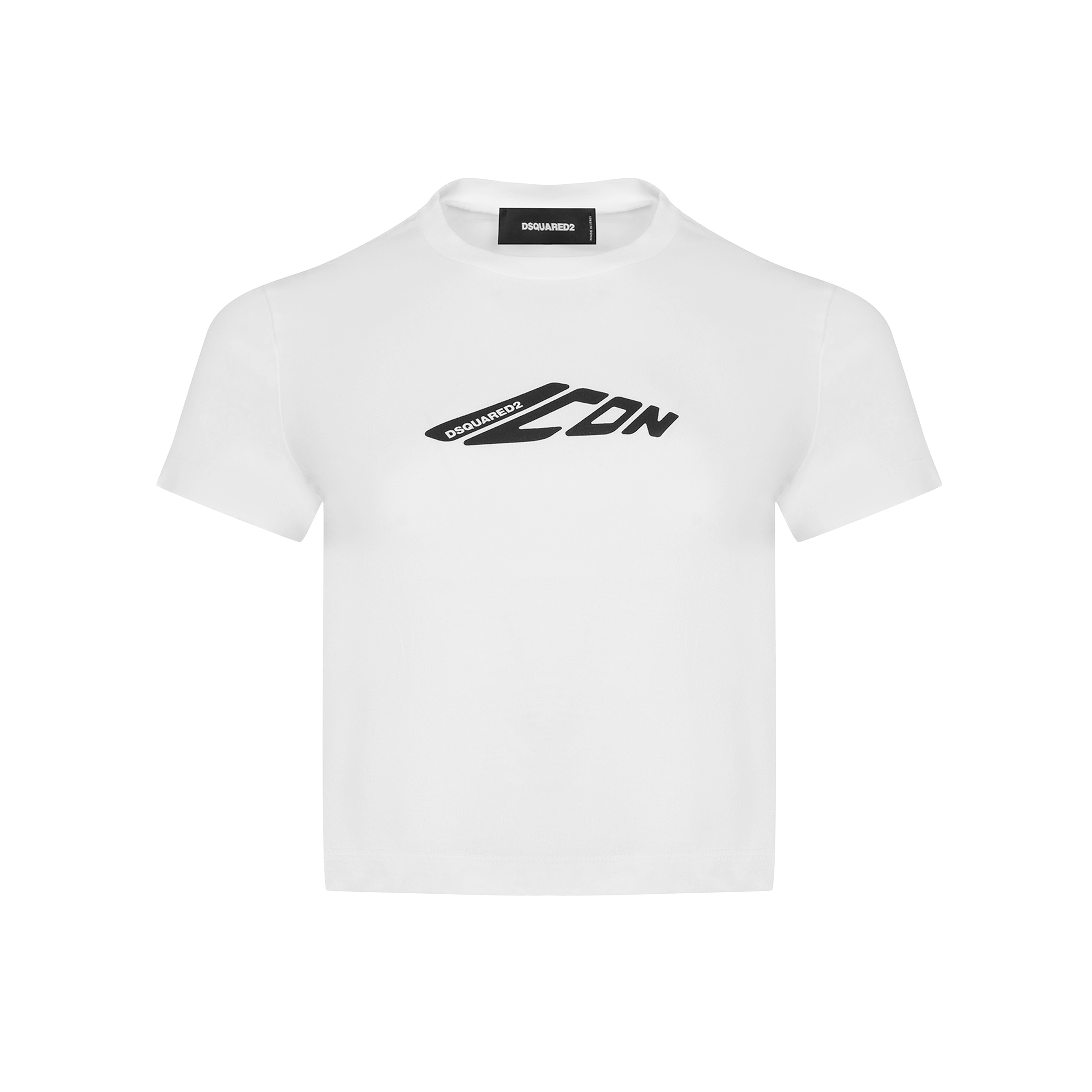 Camiseta Blanca Dsquared2 Icon Cropped