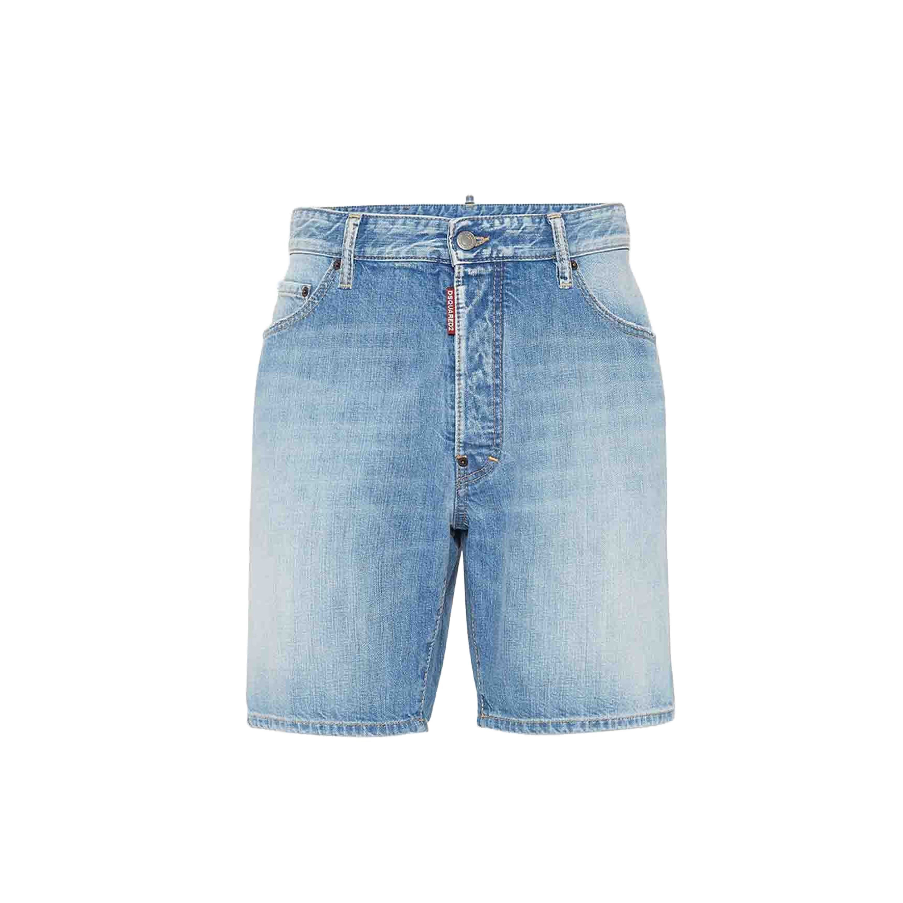 Short Denim Dsquared2 Brown Patch