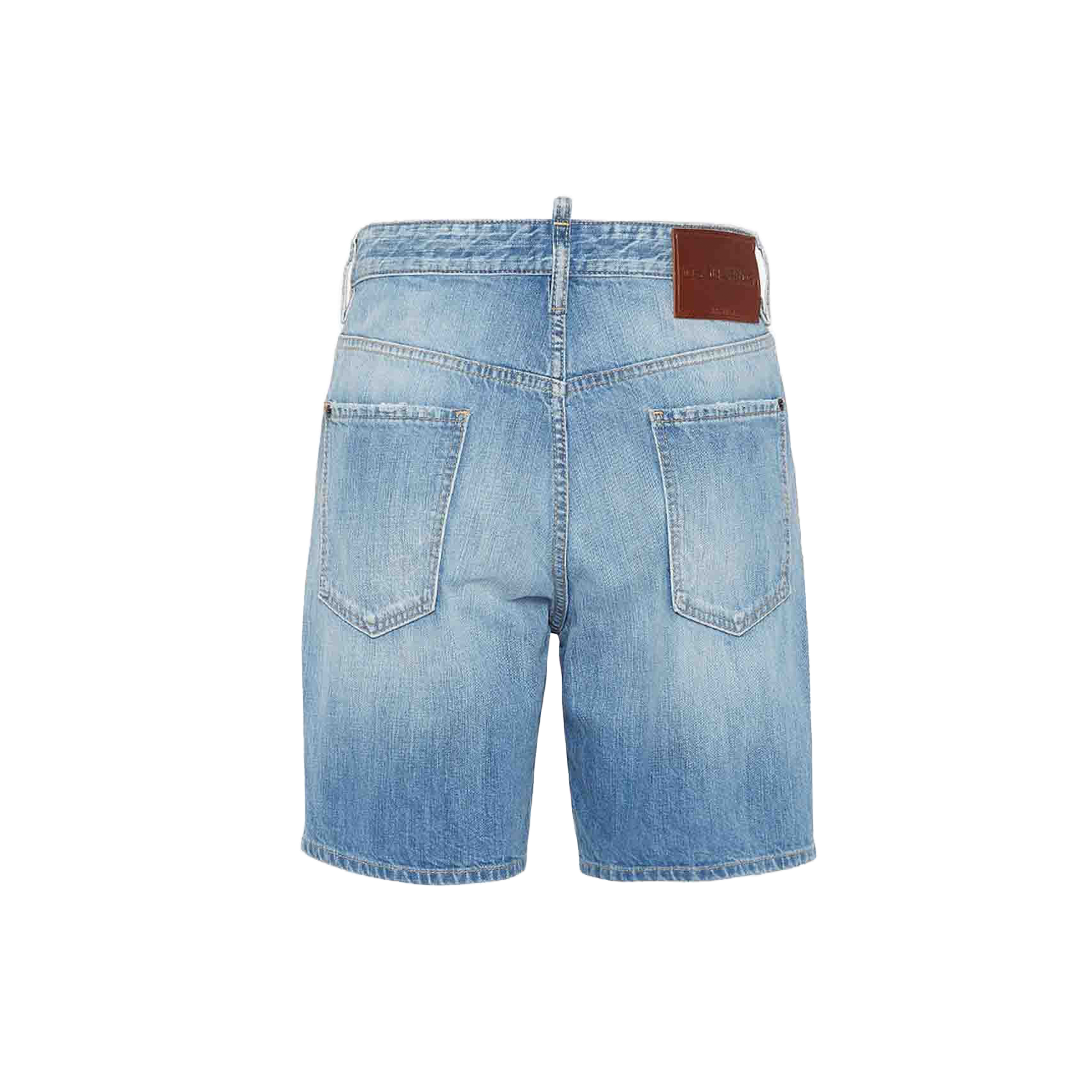 Short Denim Dsquared2 Brown Patch