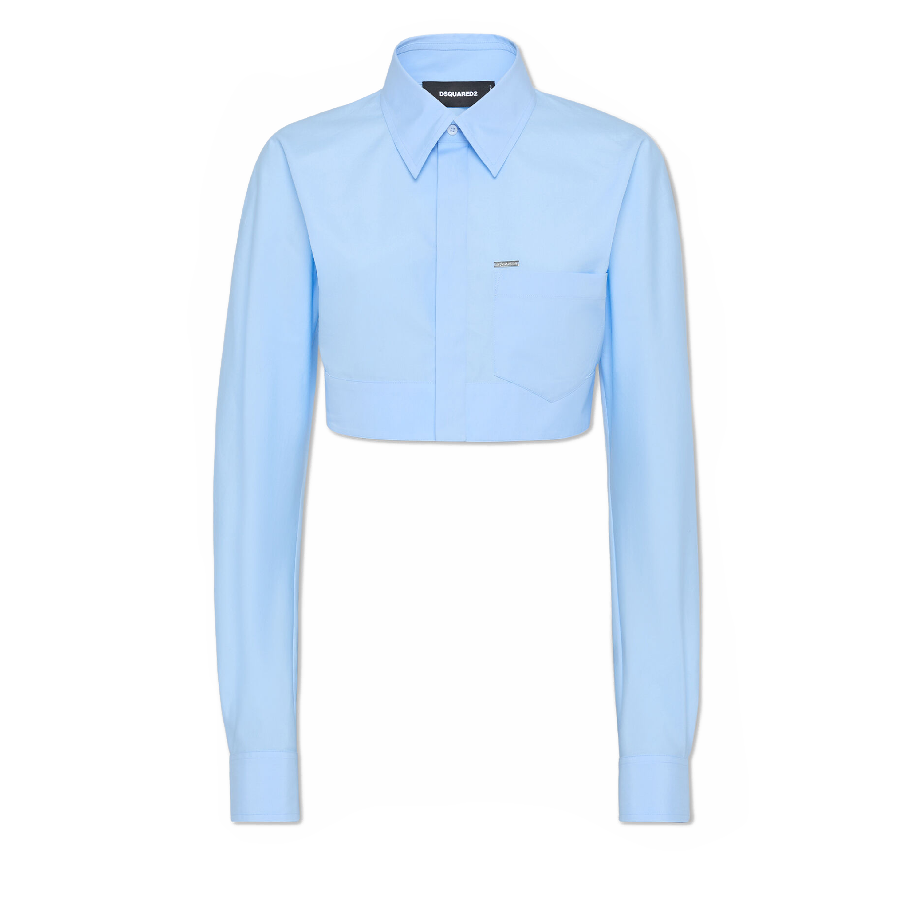 Camisa Celeste Dsquared2 Shirt Light Blue Dsqaured2 Cropped