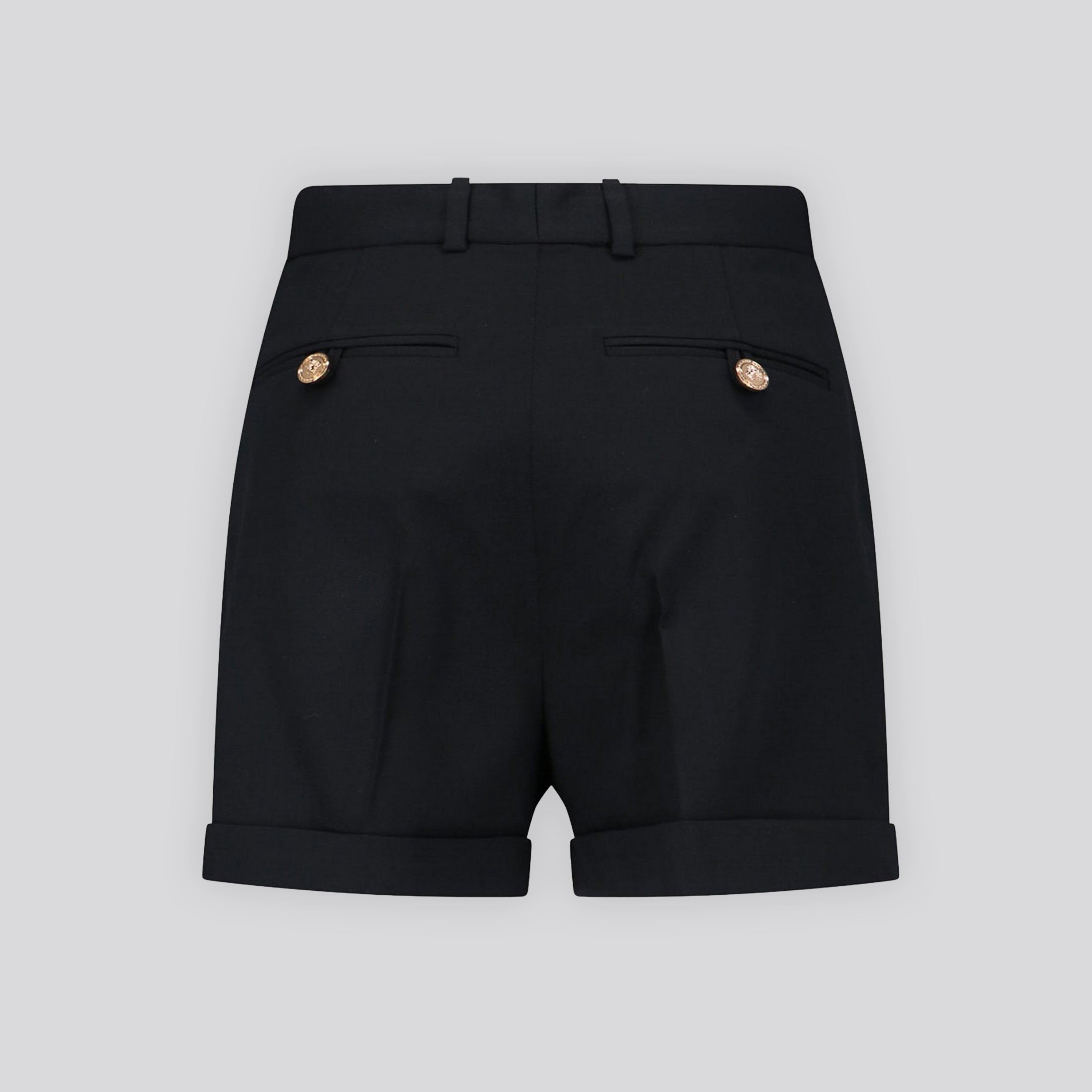 Shorts Negro Versace Plaque