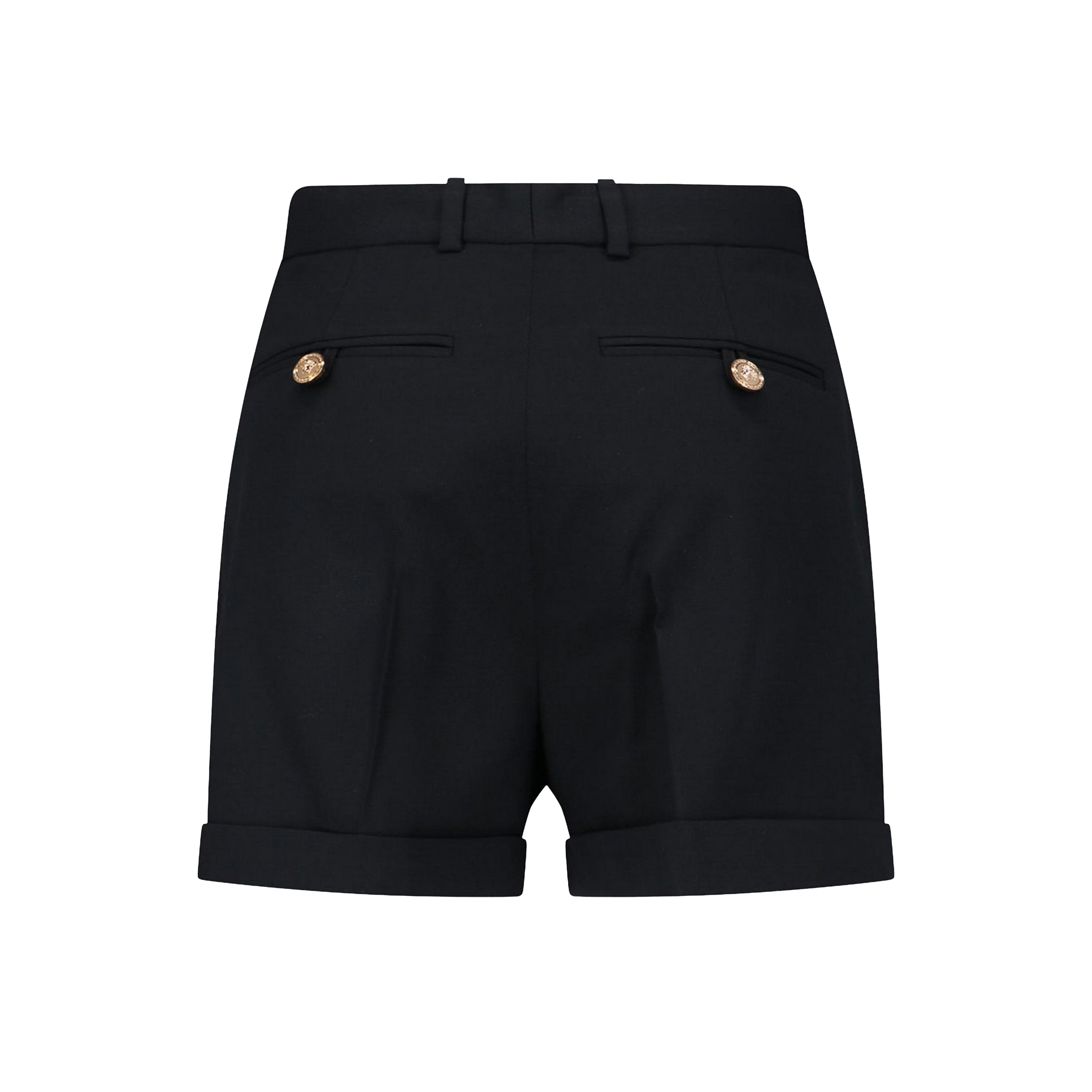 Shorts Negro Versace Plaque