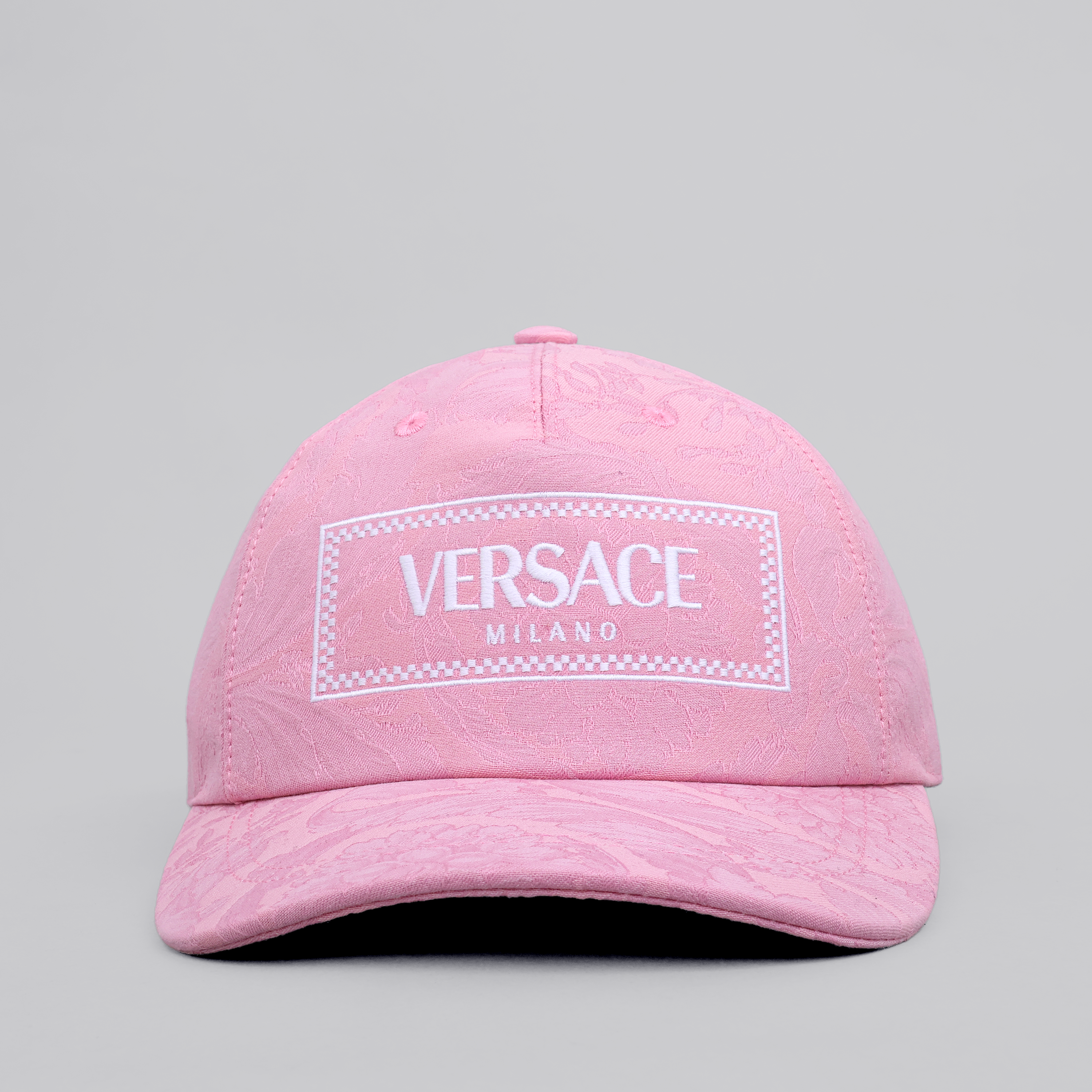 Gorra Rosada Versace Logo