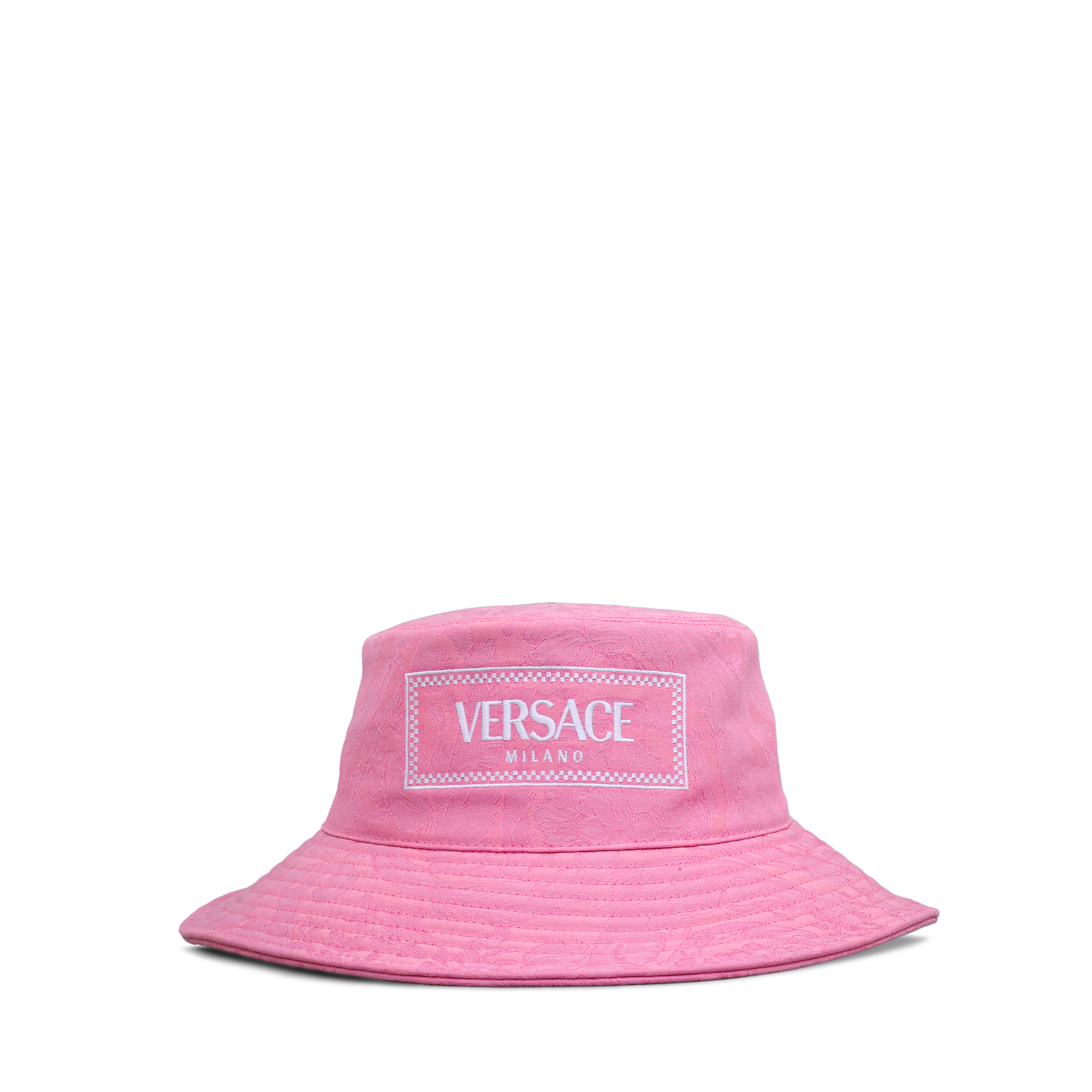 Sombrero Rosado Versace Logo