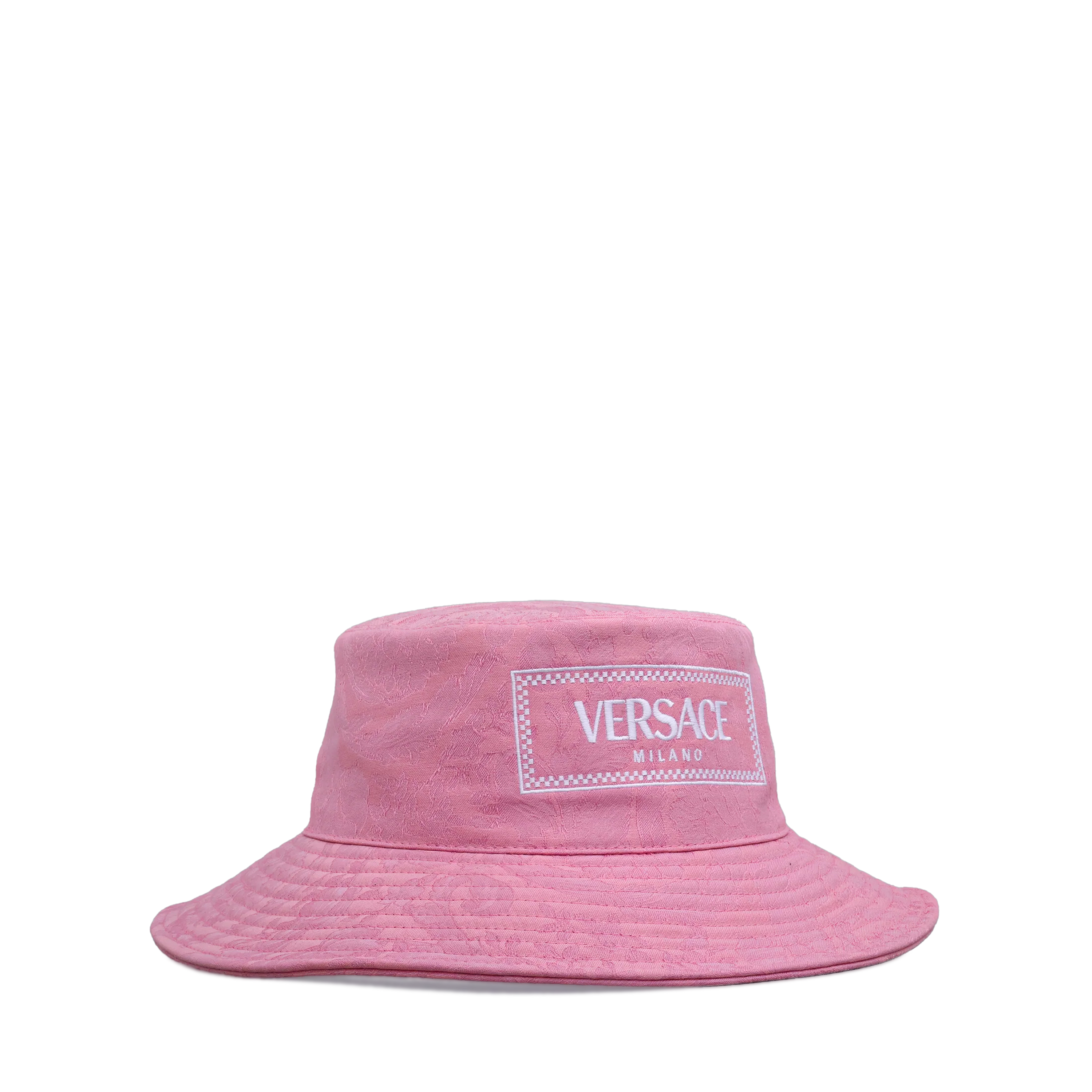 Sombrero Rosado Versace Logo