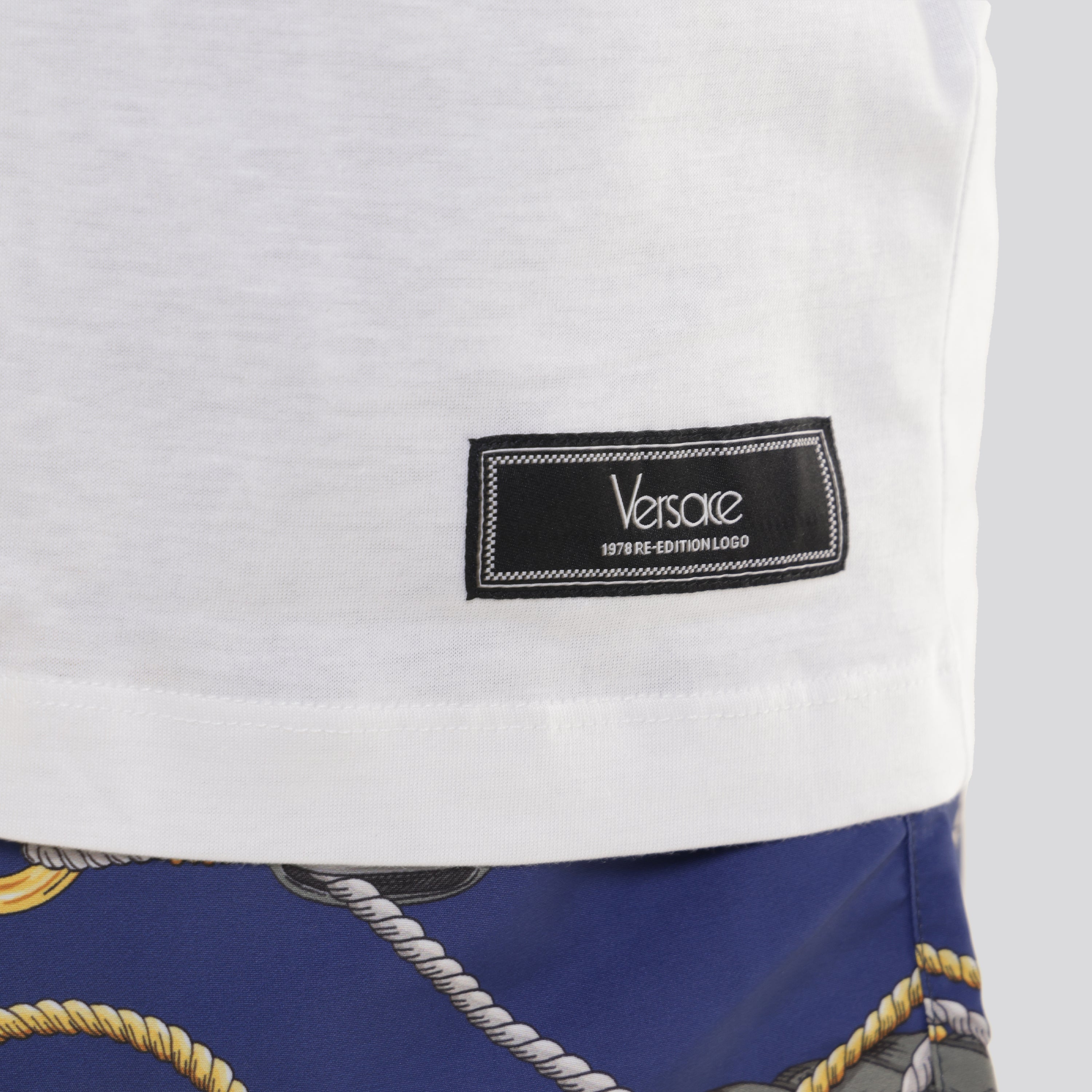 Camiseta Blanca Versace Logo