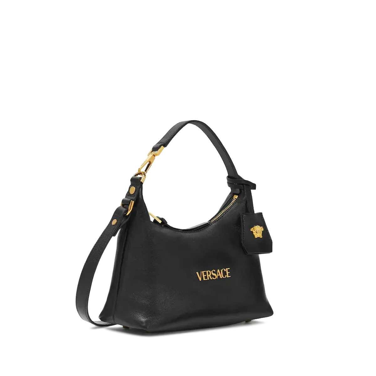Cartera Negra Versace Tag Medusa