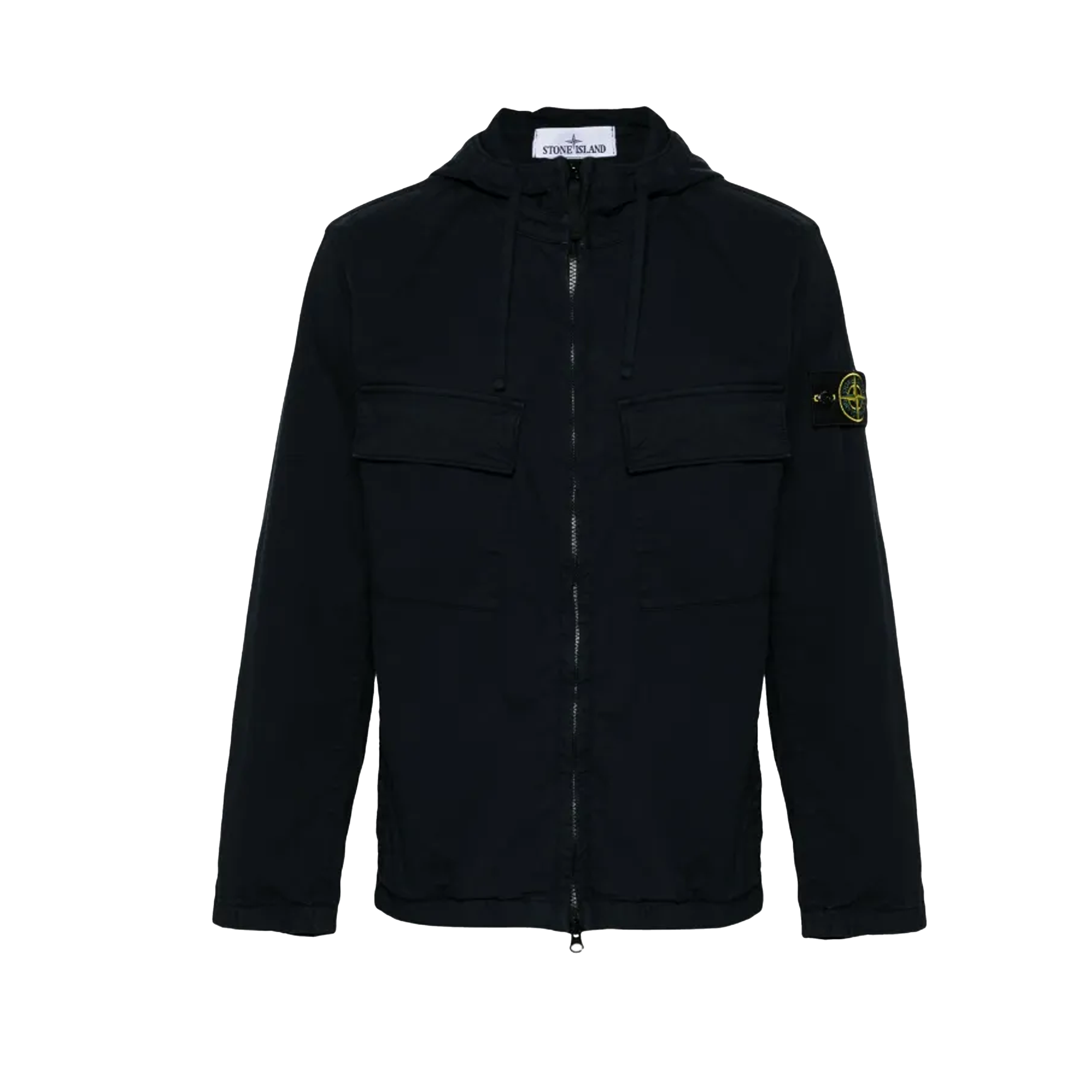 Chaqueta Negra Stone Island Double Pocket