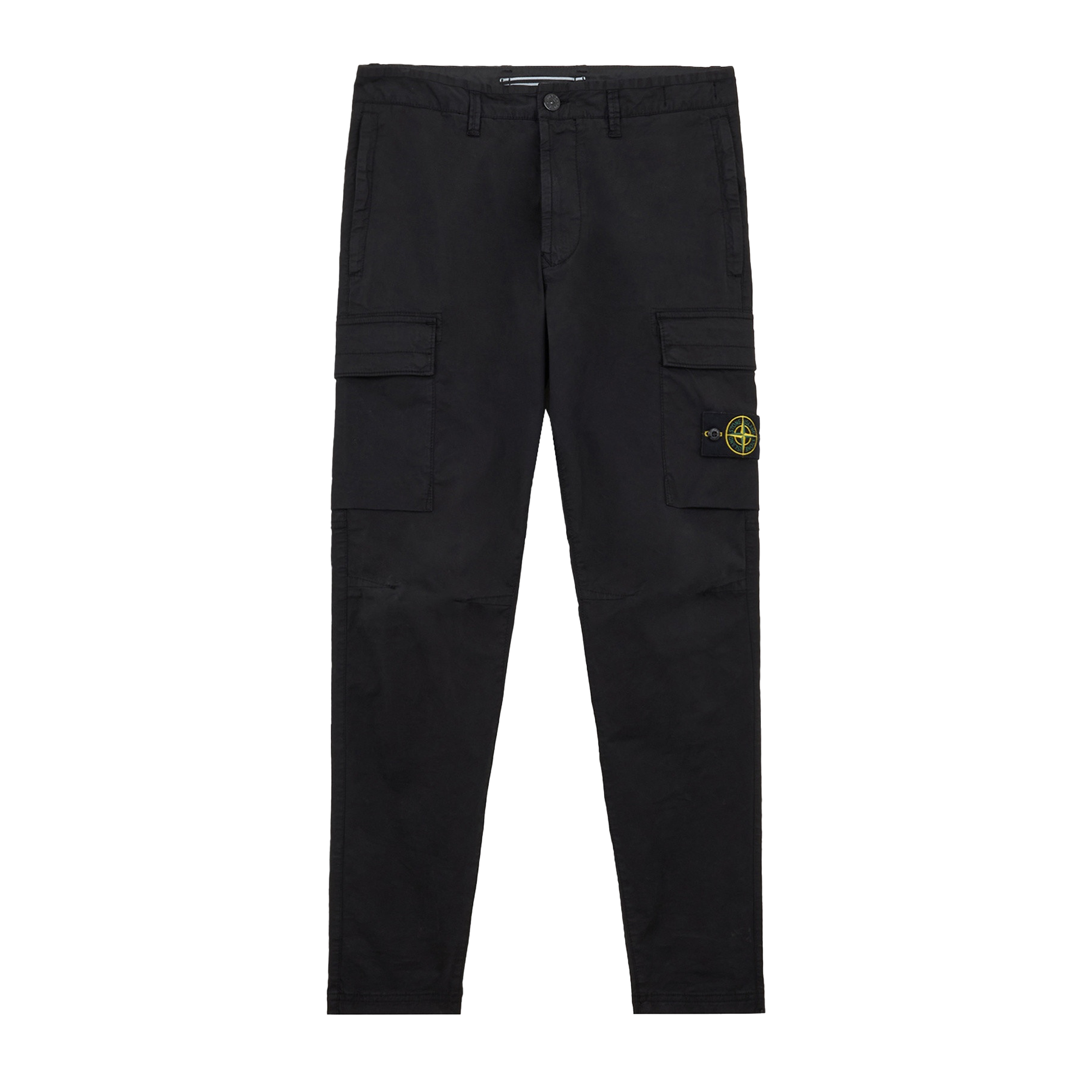 Pantalón Negro Stone Island Double Pocket Tag