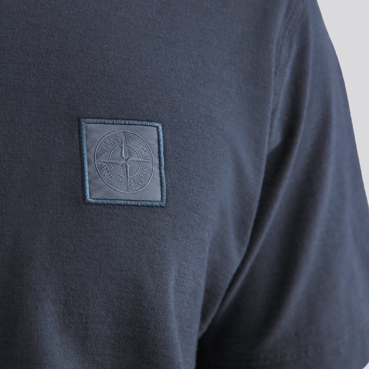 Camiseta Azul Stone Island Compass Ghost