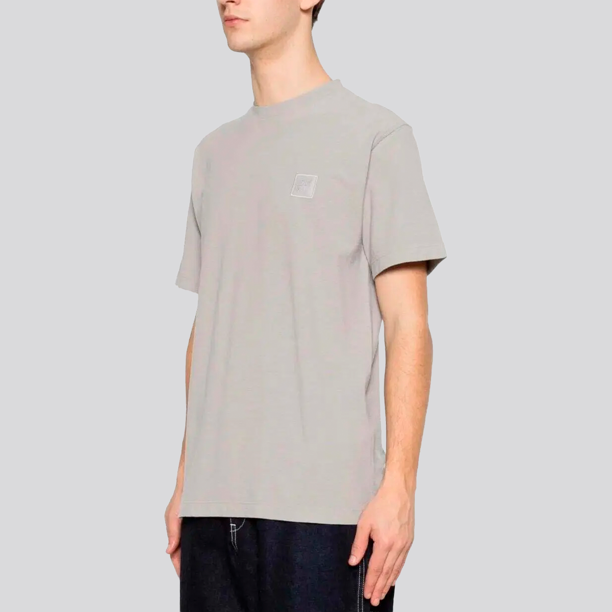 Camiseta Gris Stone Island Compass Ghost