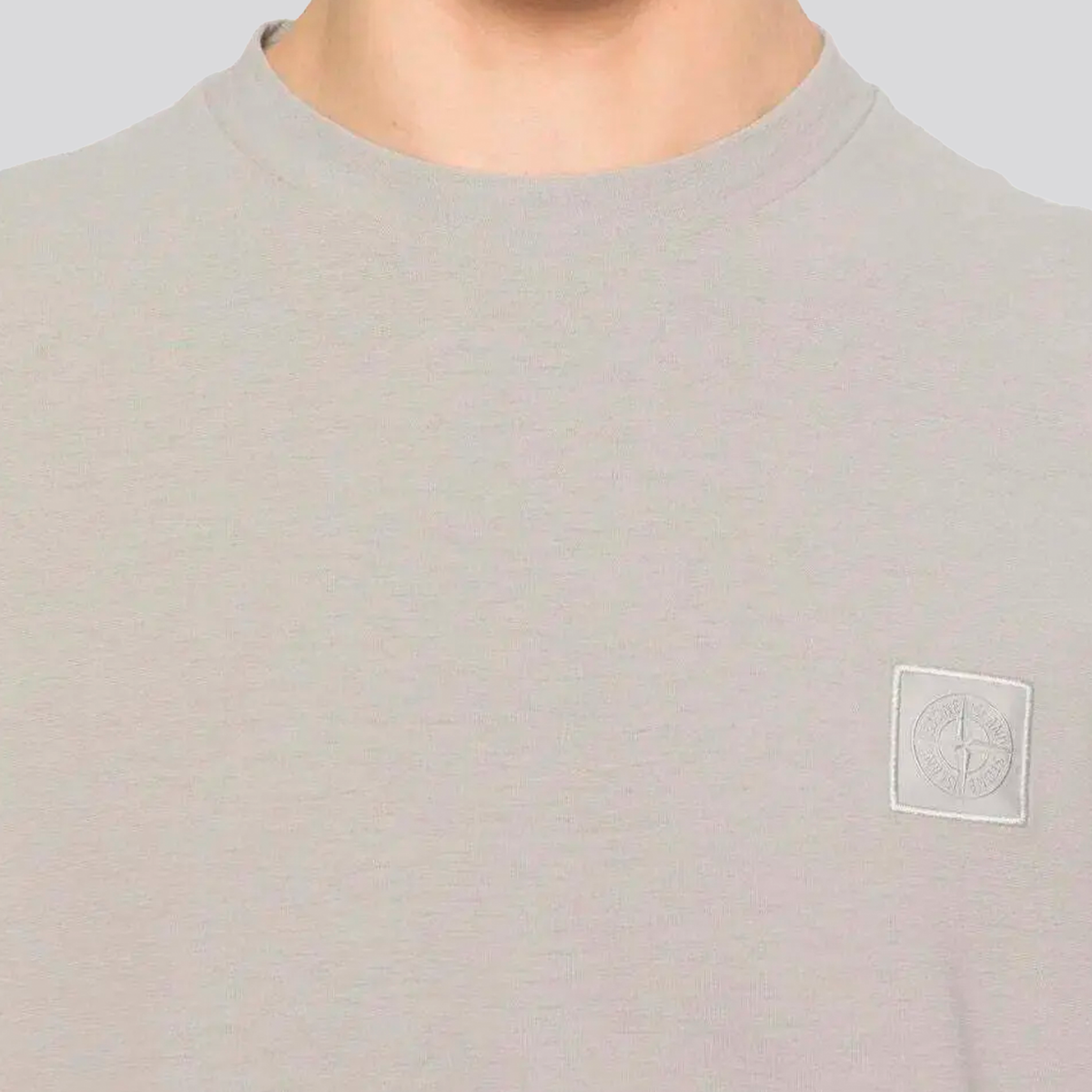 Camiseta Gris Stone Island Compass Ghost
