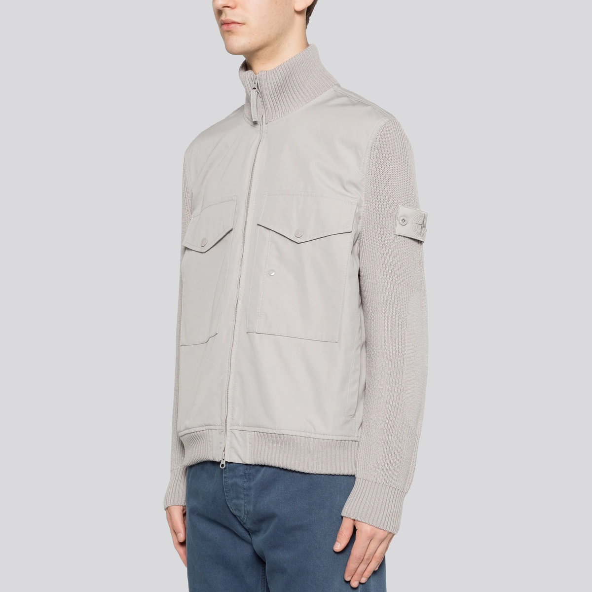 Chaqueta Gris Stone Island Maniche
