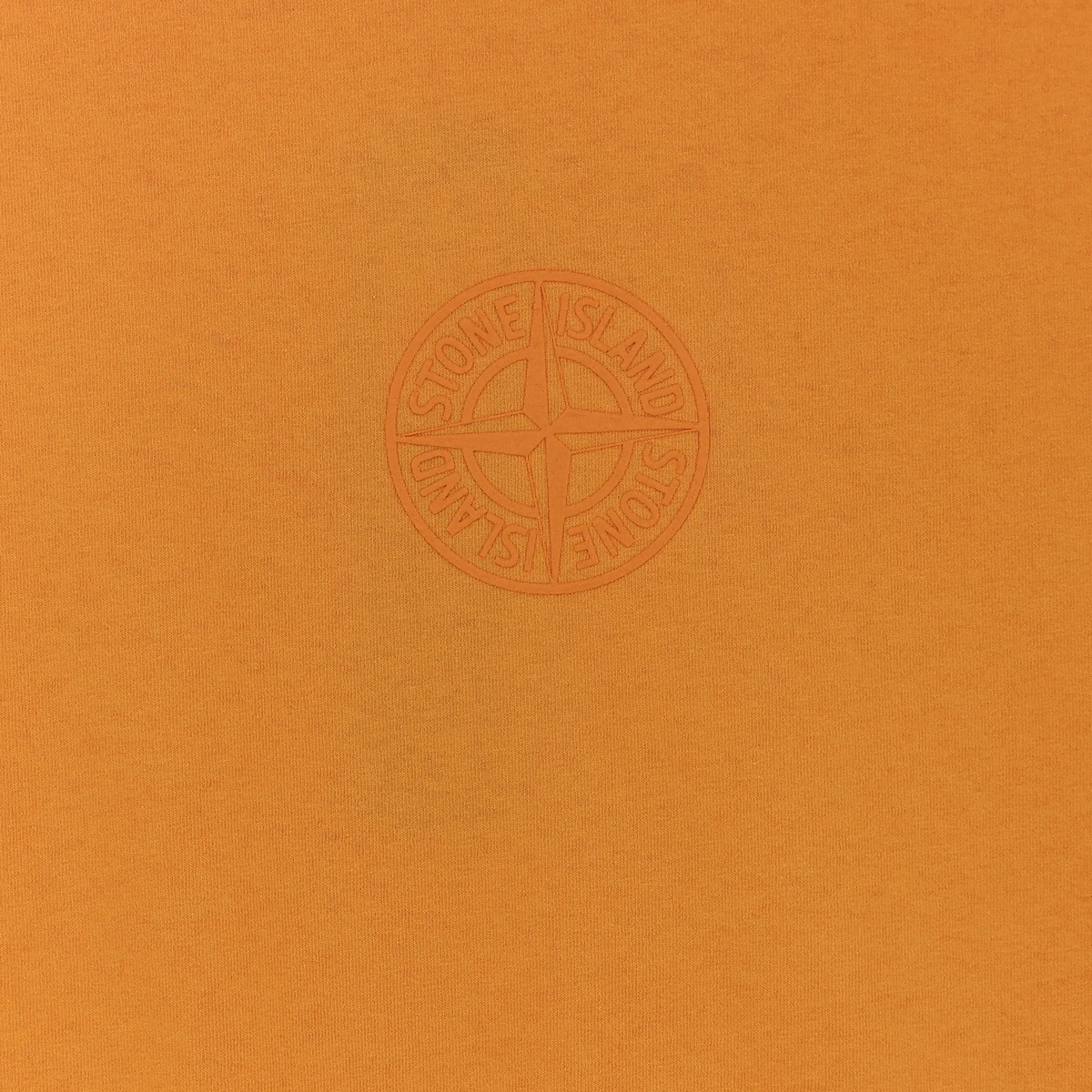 Camiseta Naranja Stone Island Back Logo