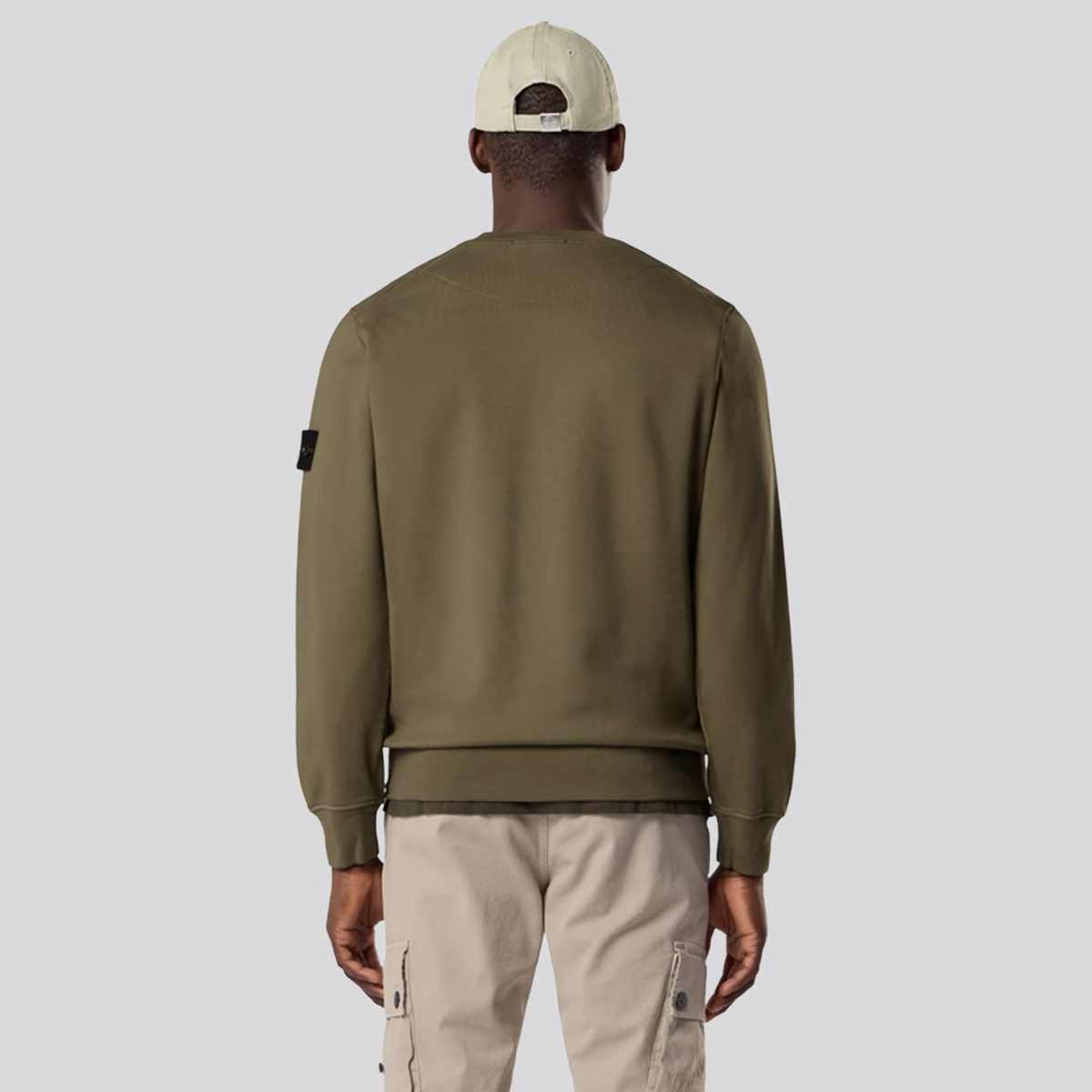 Buzo Verde Stone Island Logo Patch