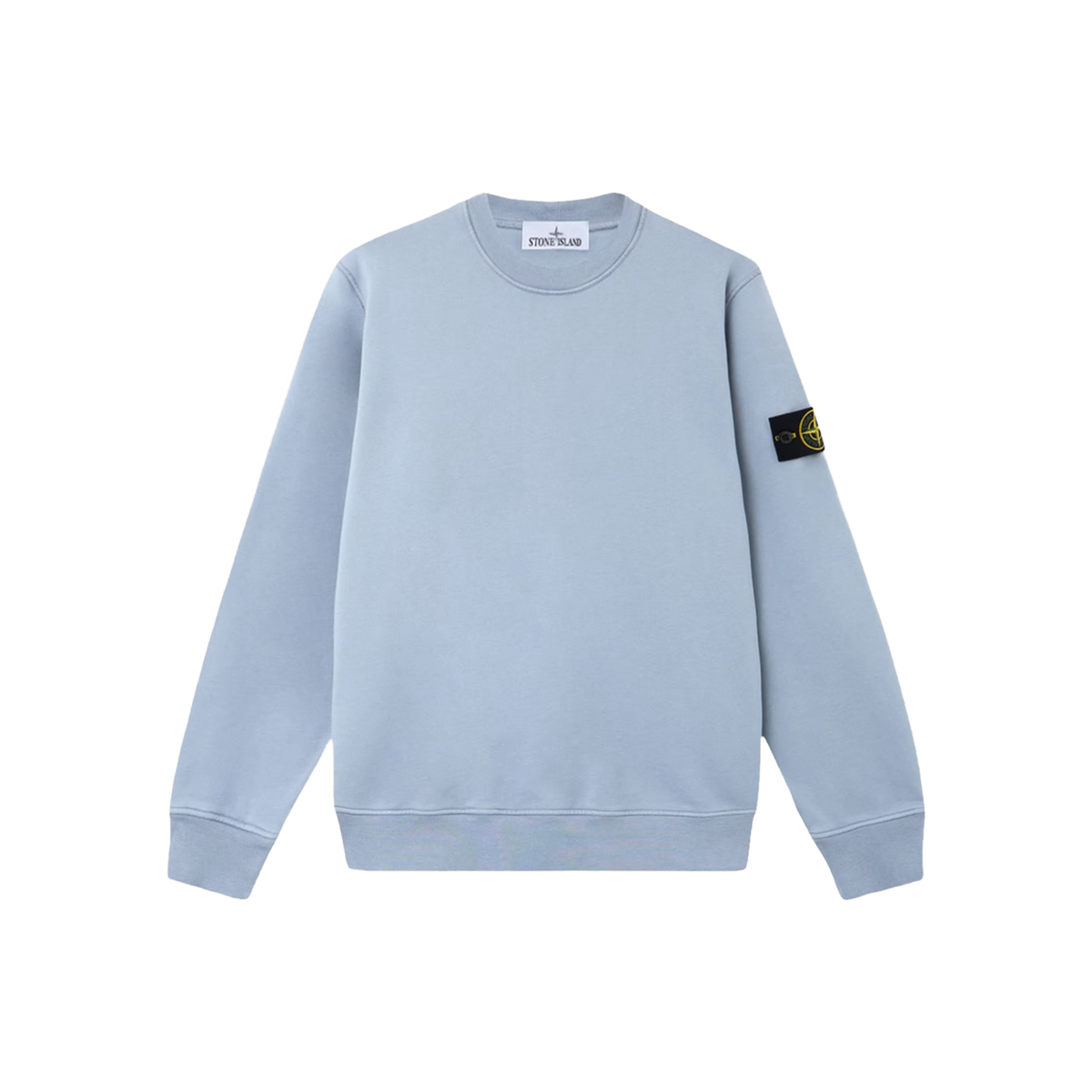 Buzo Azul Stone Island Logo Patch