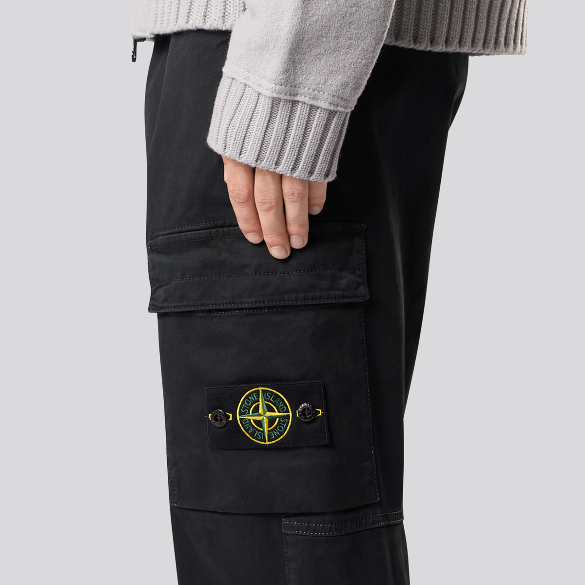 Pantalón Azul Oscuro Stone Island Logo Patch Paracadute