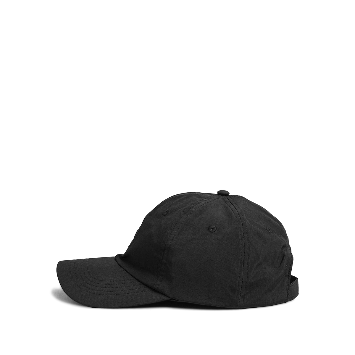 Gorra Negra Stone Island Patch
