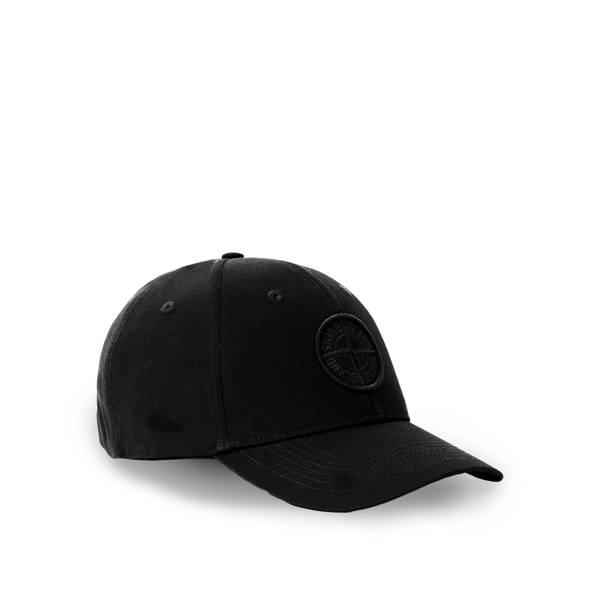 Gorra Negra Stone Island Embroidered Logo