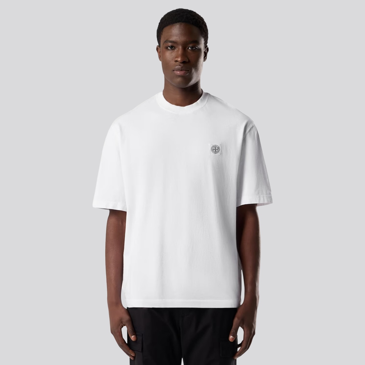 Camiseta Blanca Stone Island Compass