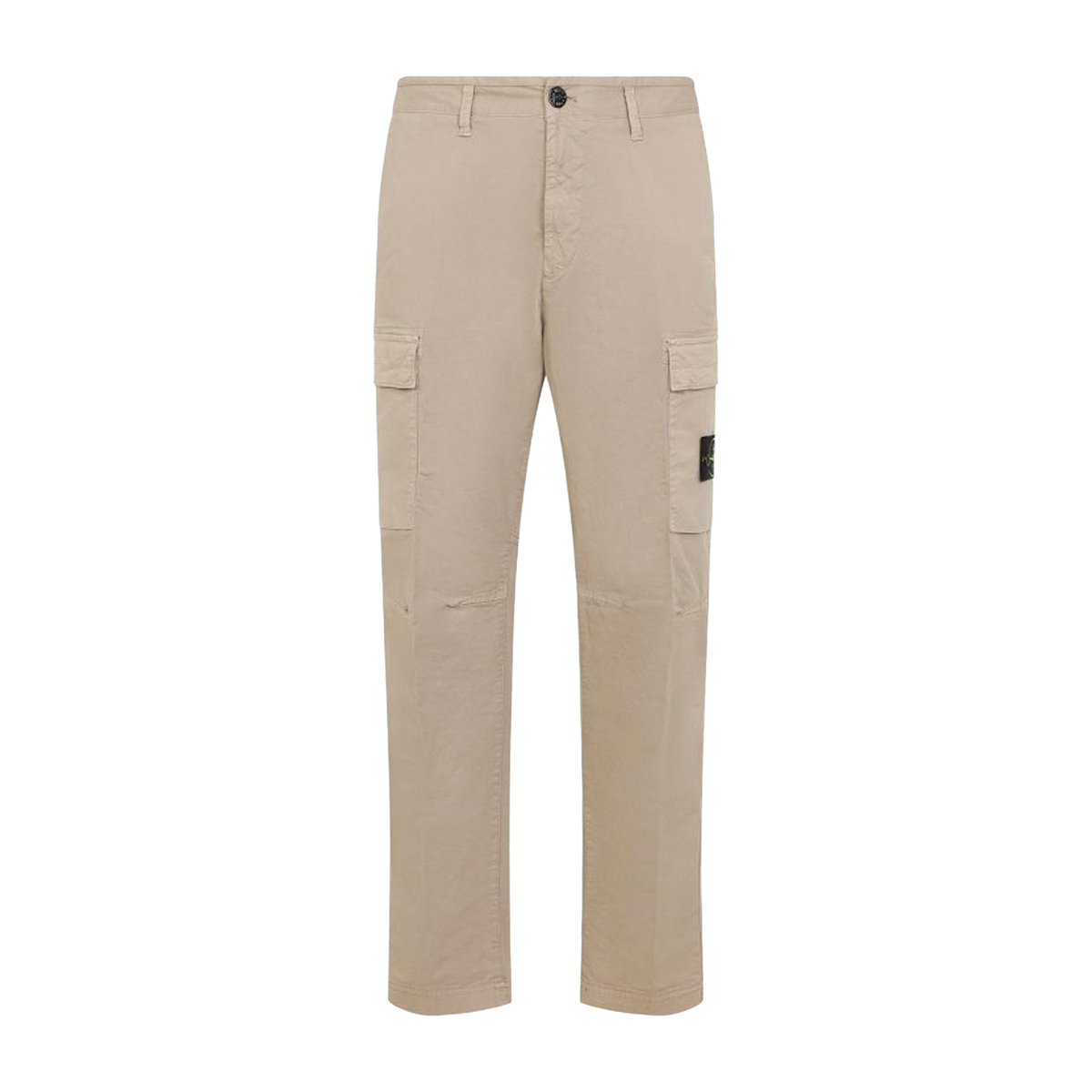 Pantalón Beige Stone Island Double Pocket Logo Patch