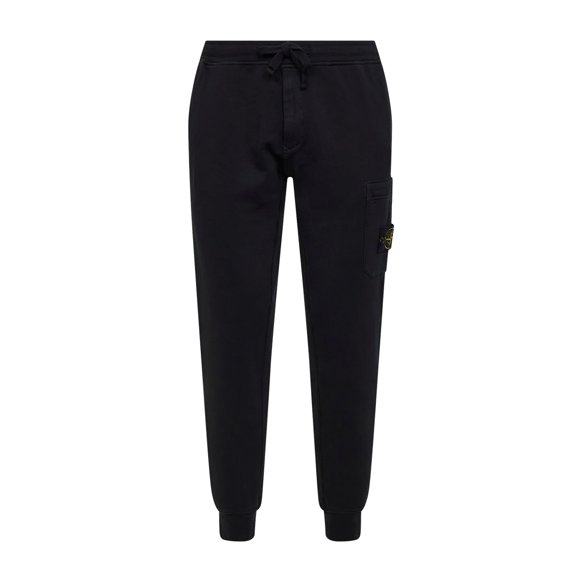Sudadera Negra Stone Island Pocket Logo Patch