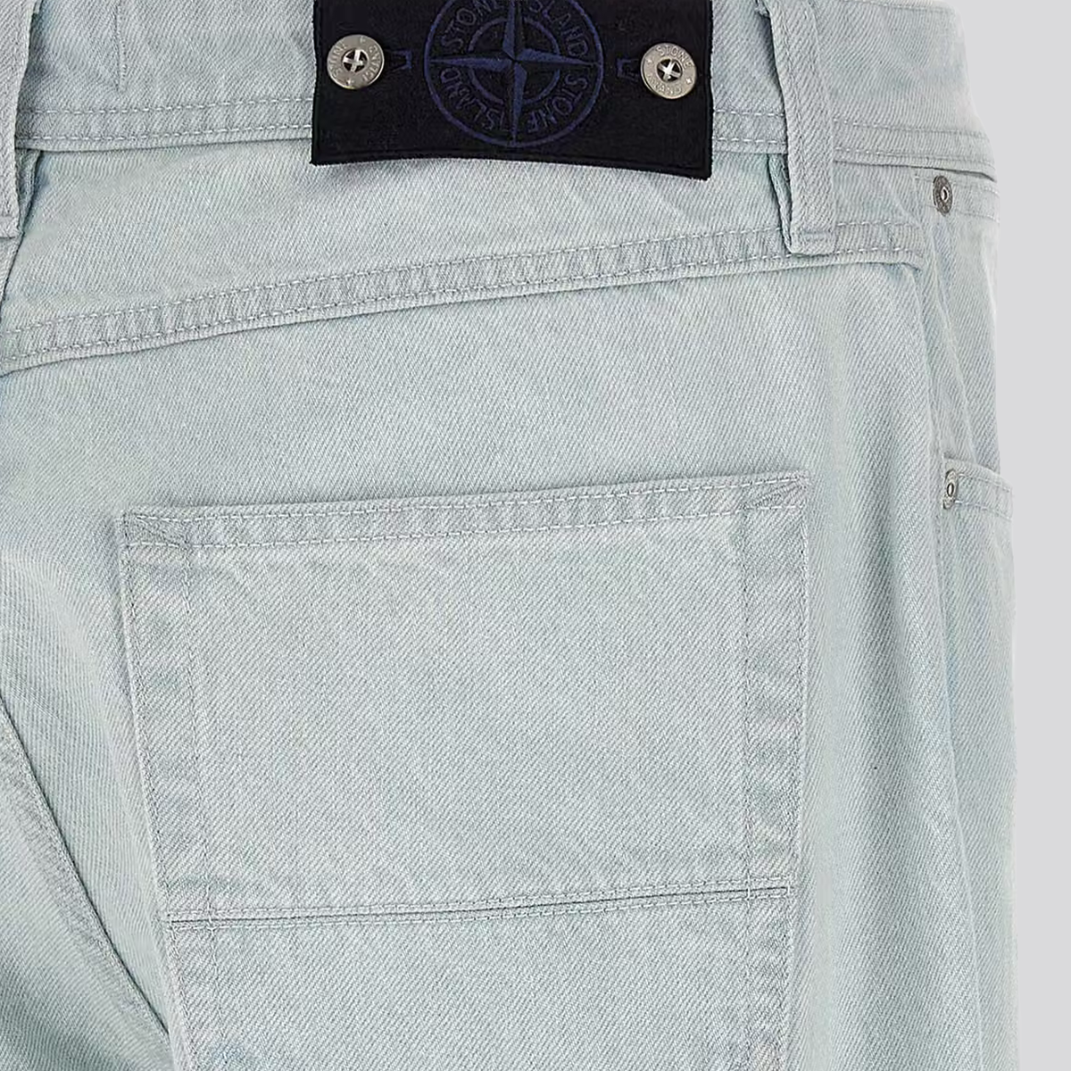 Jean Azul Stone Island Indigo Regular Straight