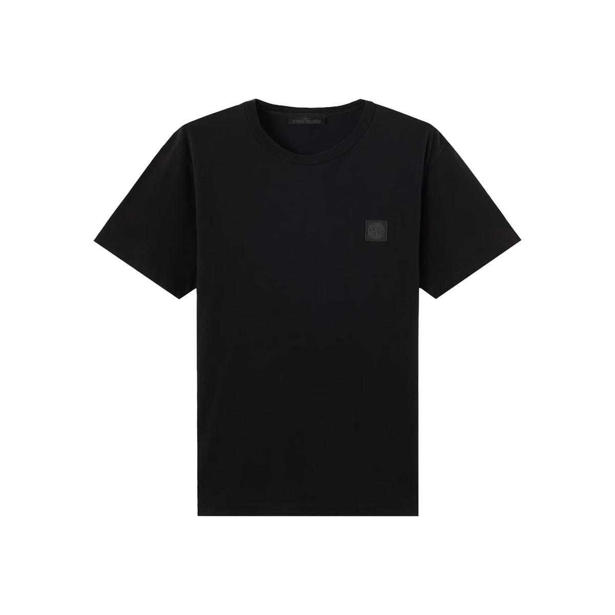 Camiseta Negra Stone Island Compass Ghost